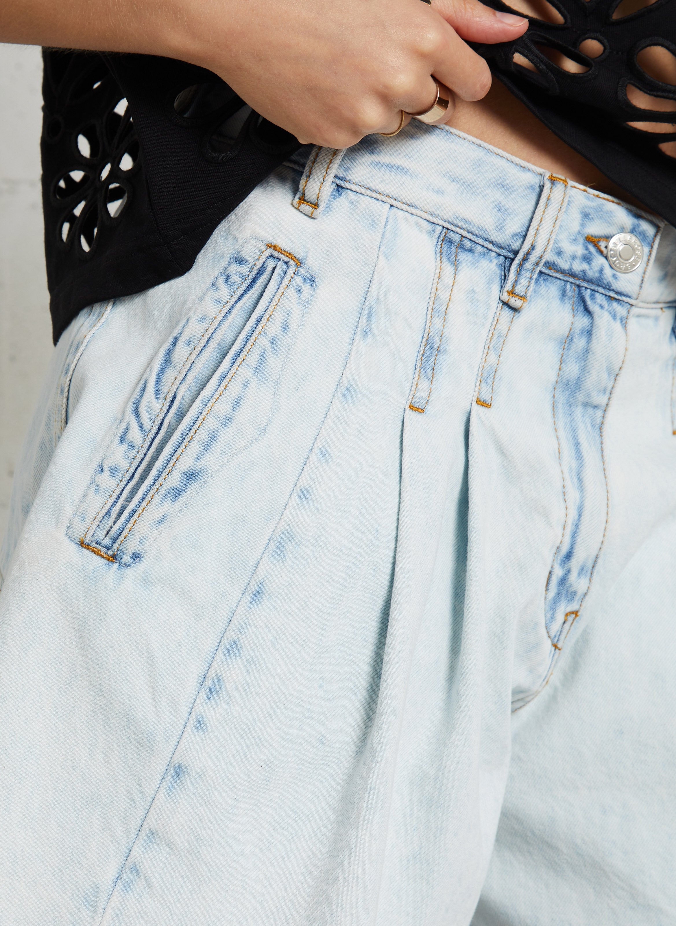 Straight cotton shorts BELLEROSE Faded jeans