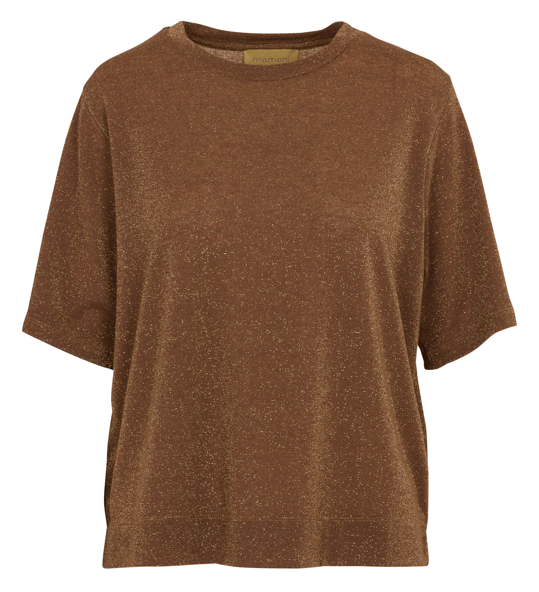Oversized round neck metallic tee-shirt MOMONI