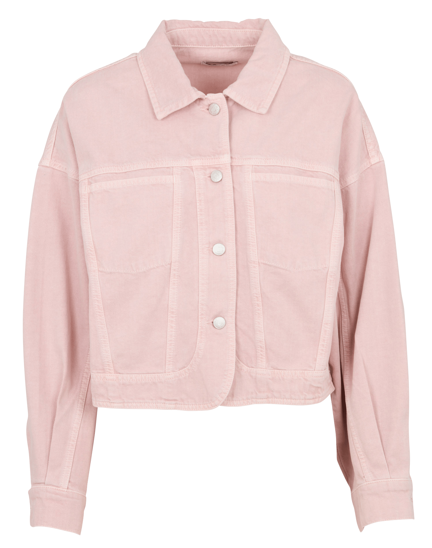 Jacke aus Bio-Baumwoll-Mix mit klassischem Kragen NORR Rosa