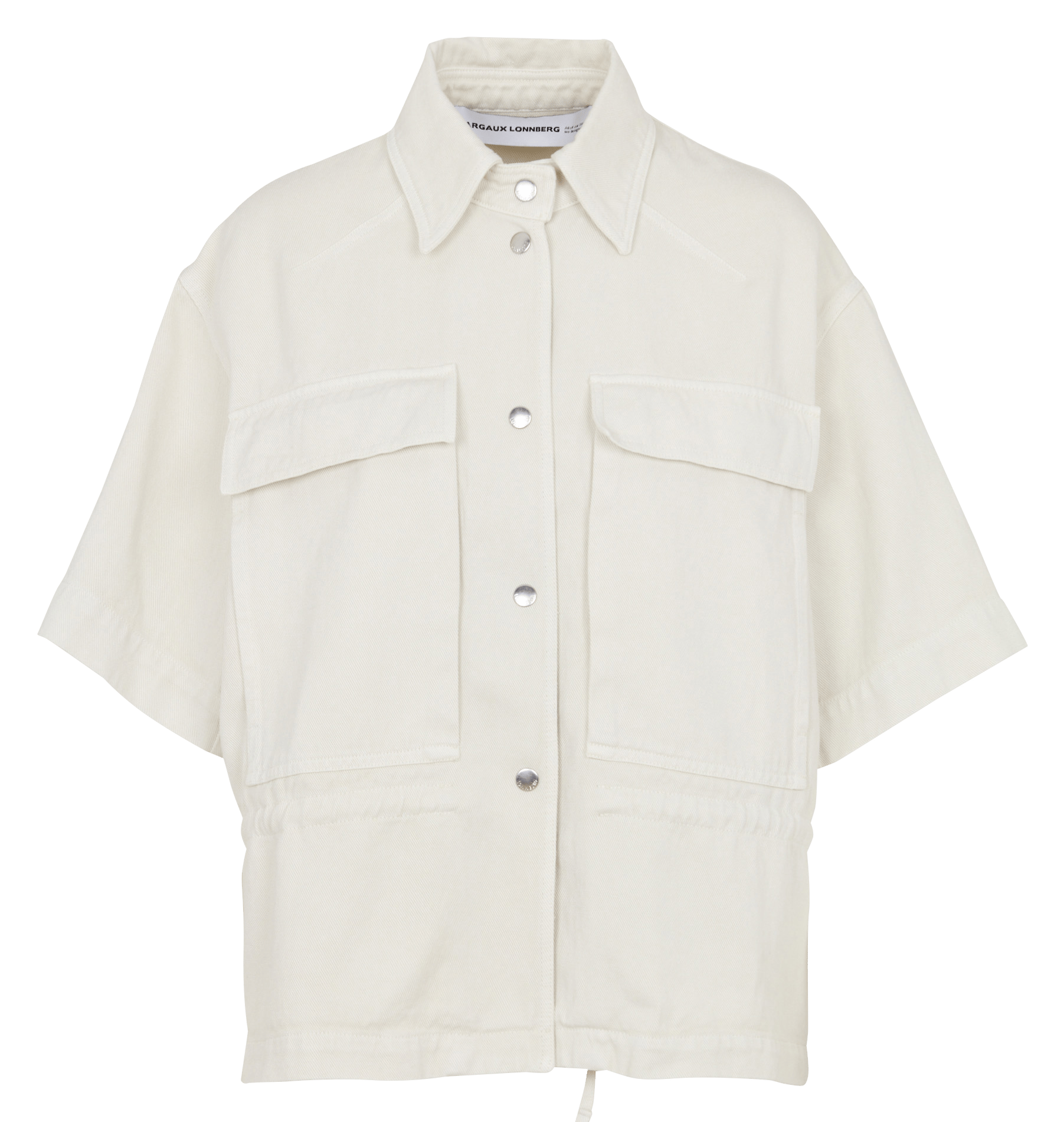 Jasje met klassieke kraag - linnenblend MARGAUX LONNBERG Wit