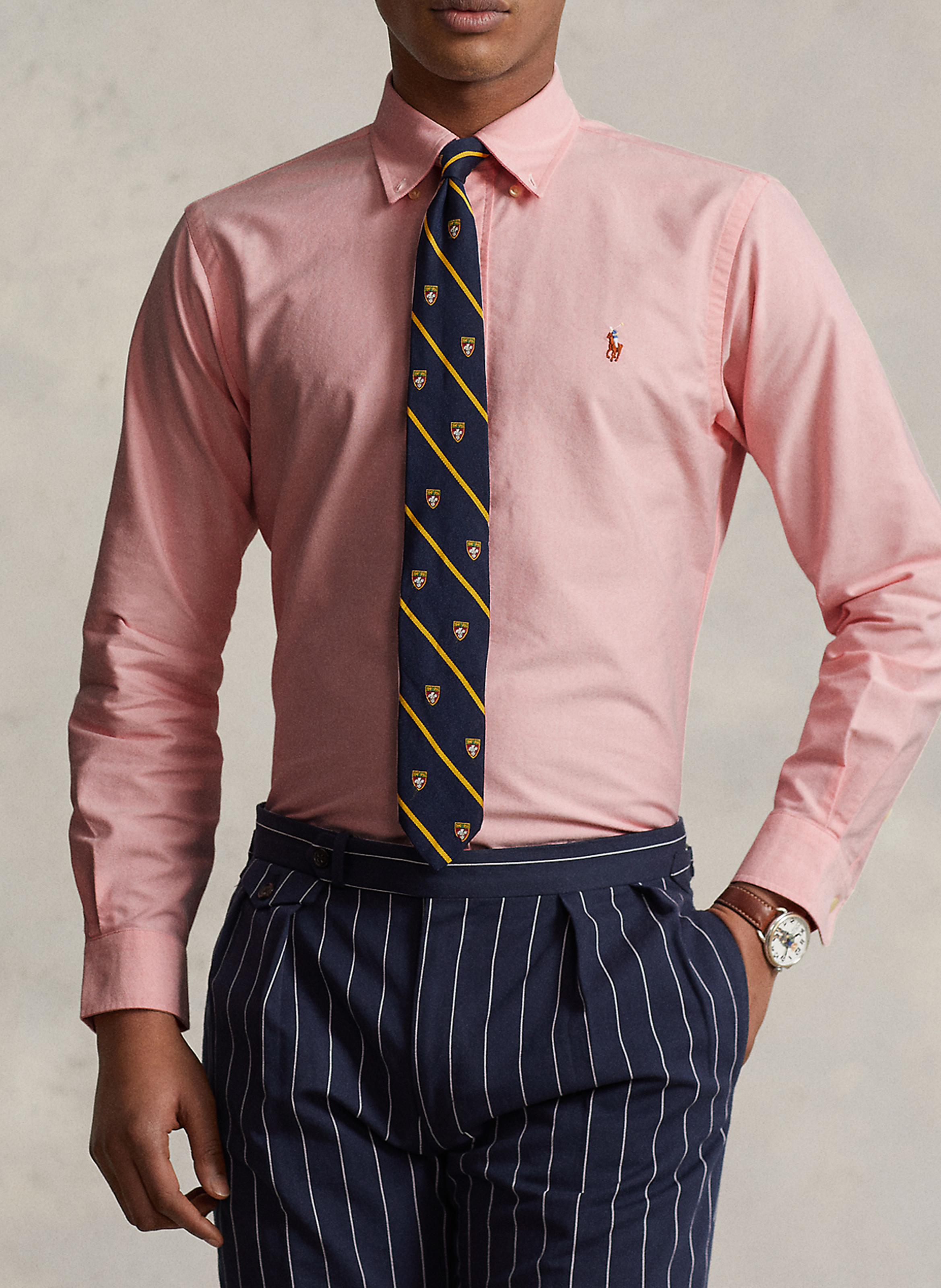 Maßgeschneidertes Baumwollhemd POLO RALPH LAUREN Rosa