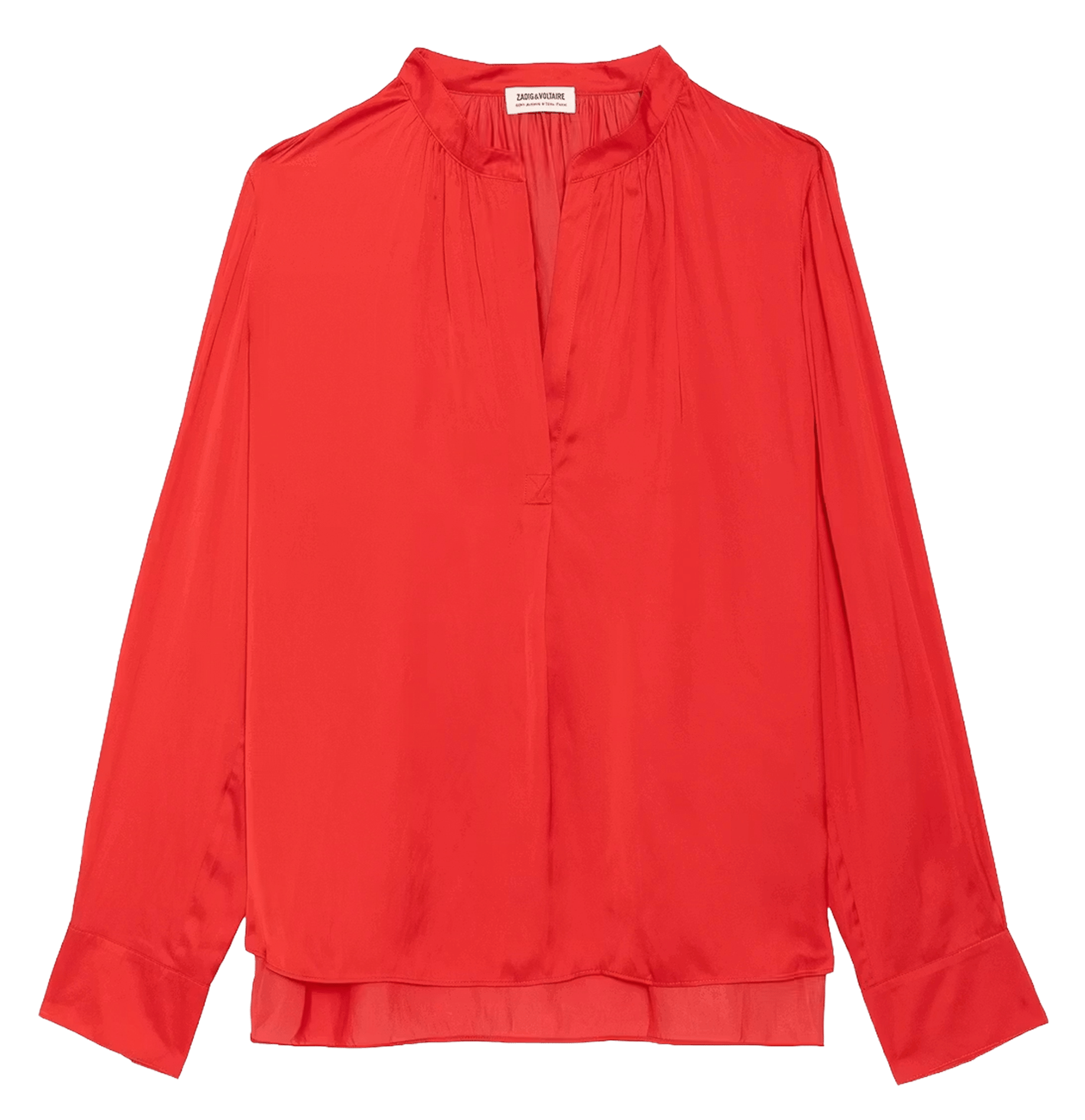 Top à encolure v | Rouge ZADIG&VOLTAIRE Femme