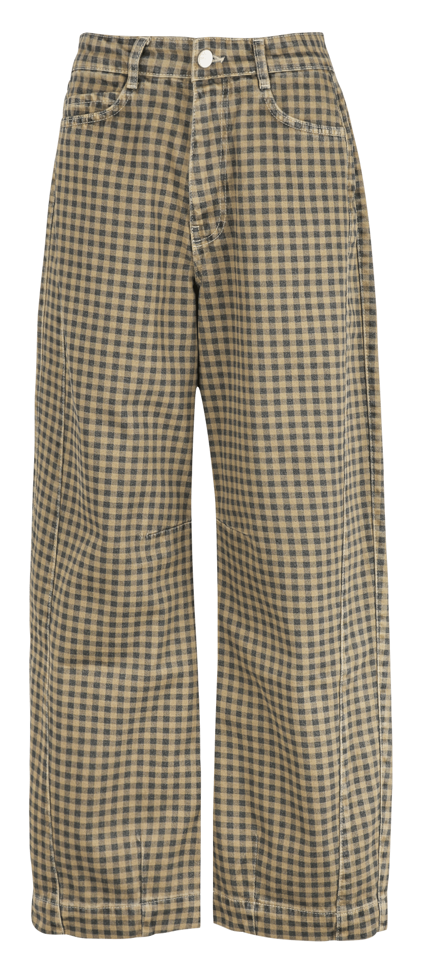 Wijde, geruite broek DAMSON MADDER Blauw