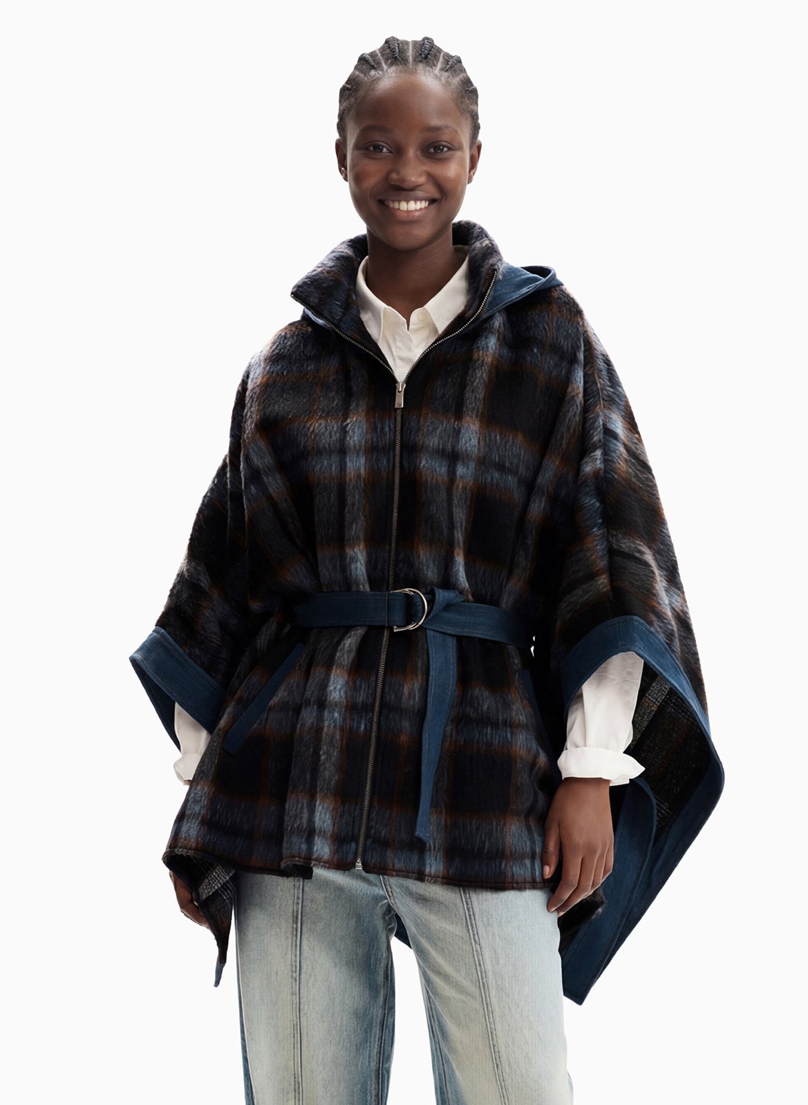 Poncho col capuche DESIGUAL Braun