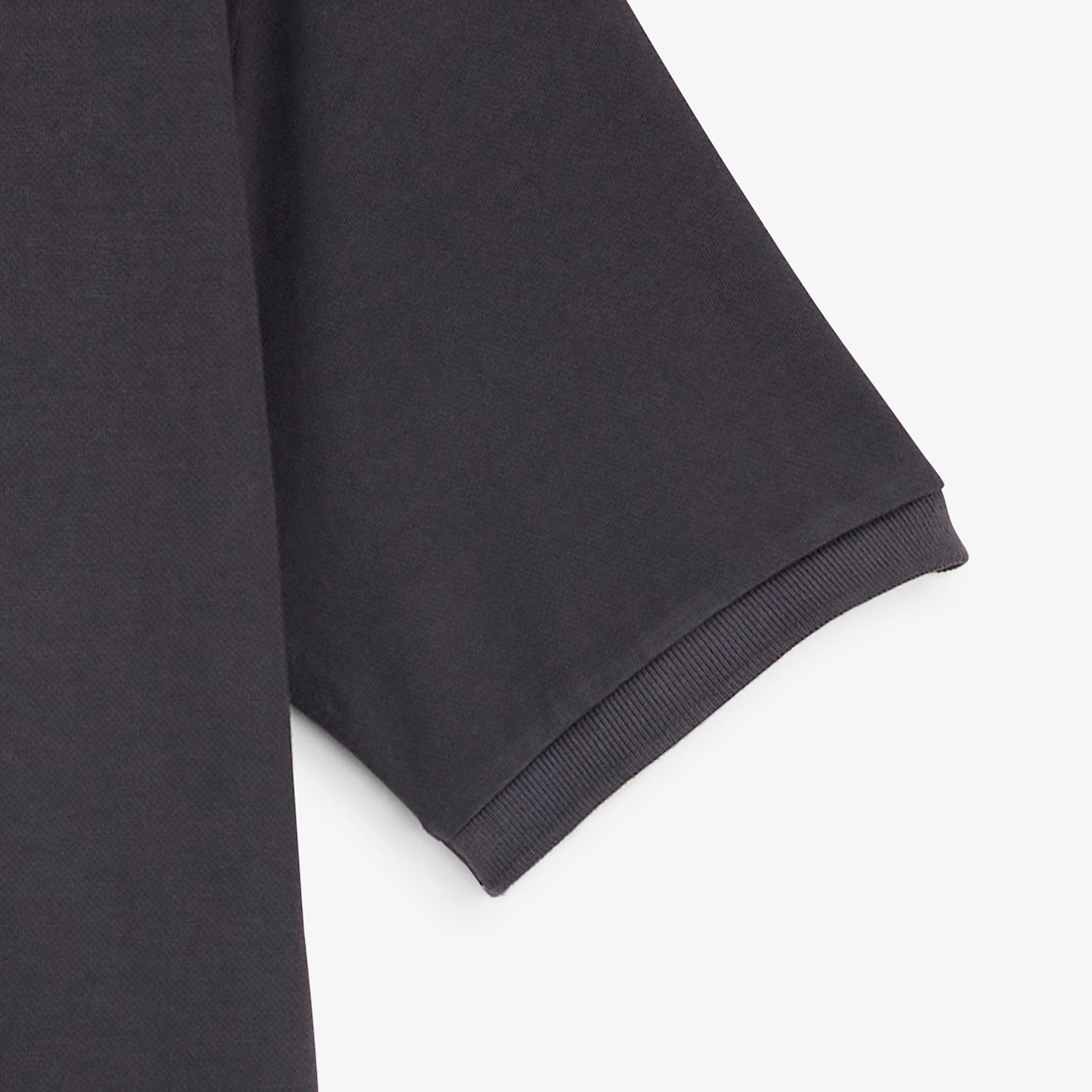 Piqué polo short-sleeve badge looped pilot gray asphalt sbplay SERGE BLANCO Grey