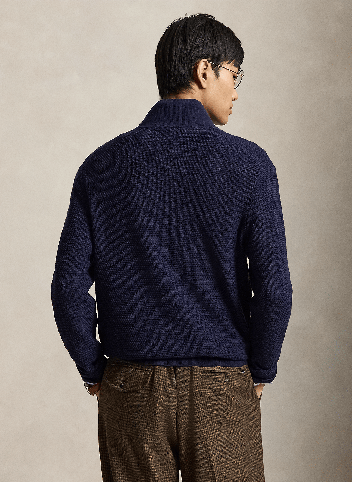 Wollpullover mit Reißverschlusskragen POLO RALPH LAUREN Blau