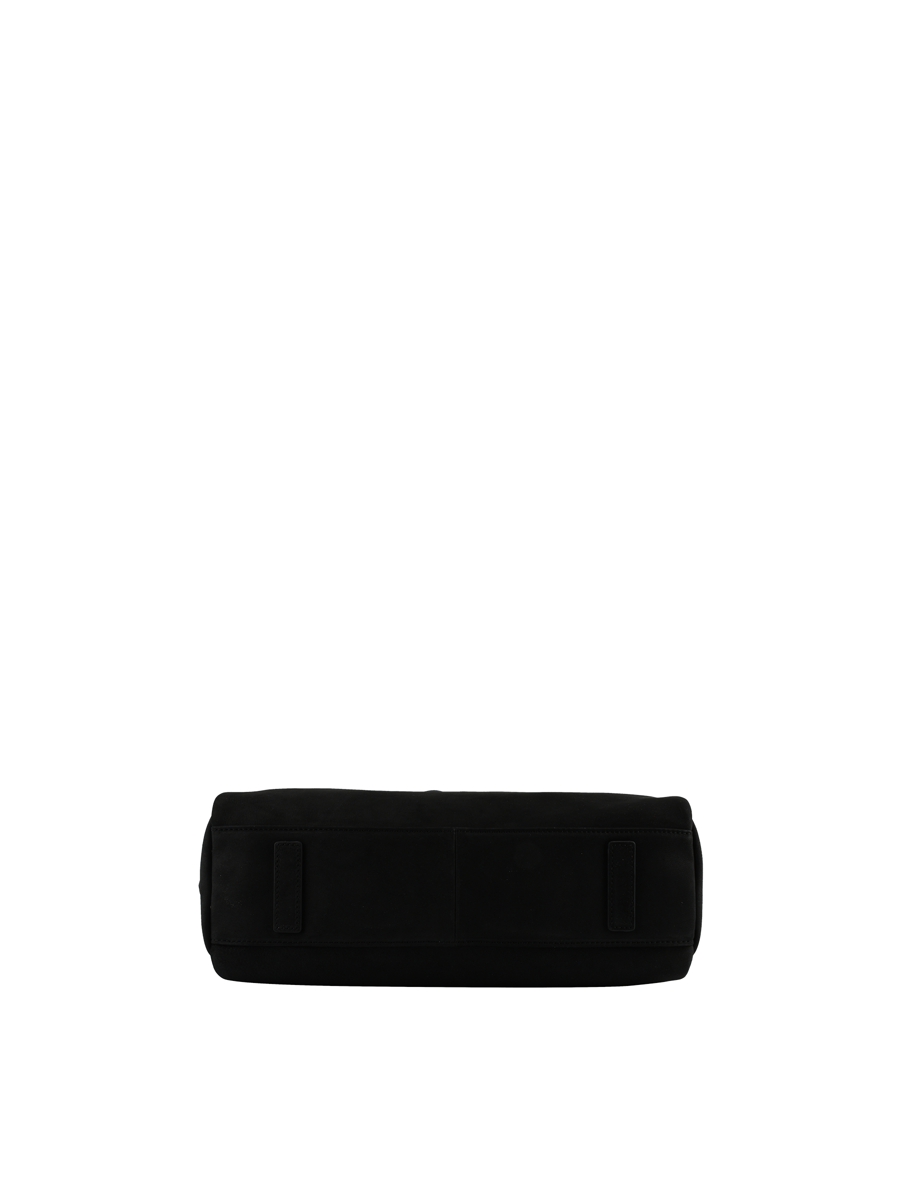 Shoulder bag in cowhide leather with nubuck finish POURCHET Black