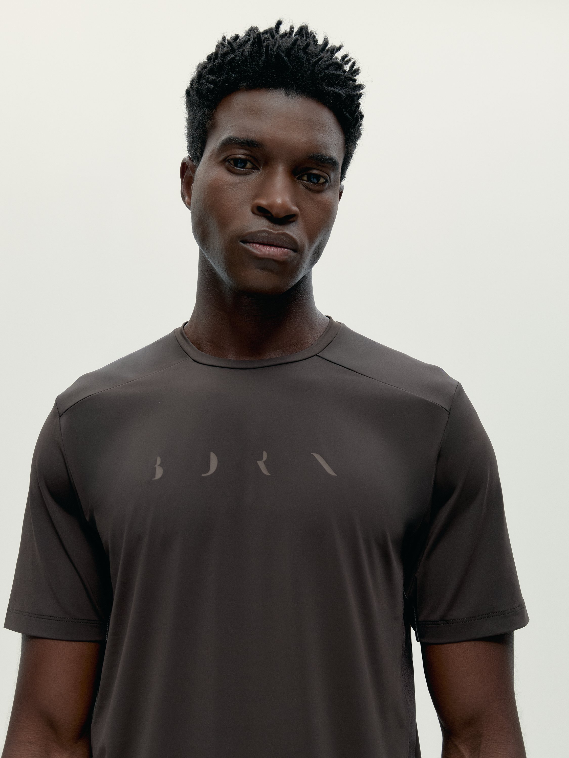 Short-sleeve performance sports t-shirt VOLTA 2.0 | Brown BORN Men
