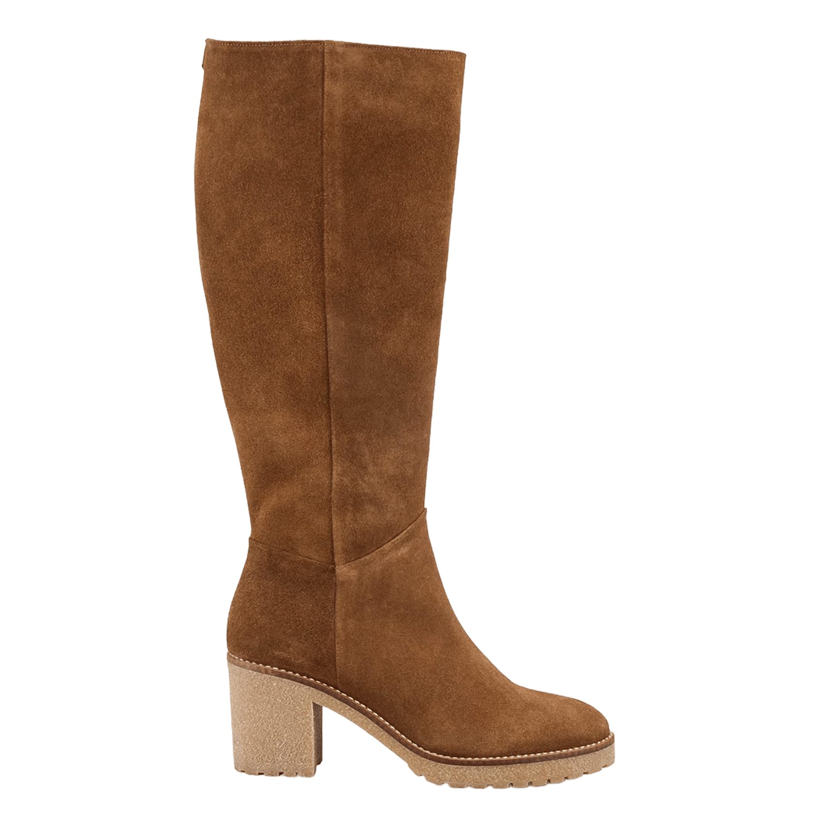 Botas de tacón de cuero de vaca COSMOPARIS Marron