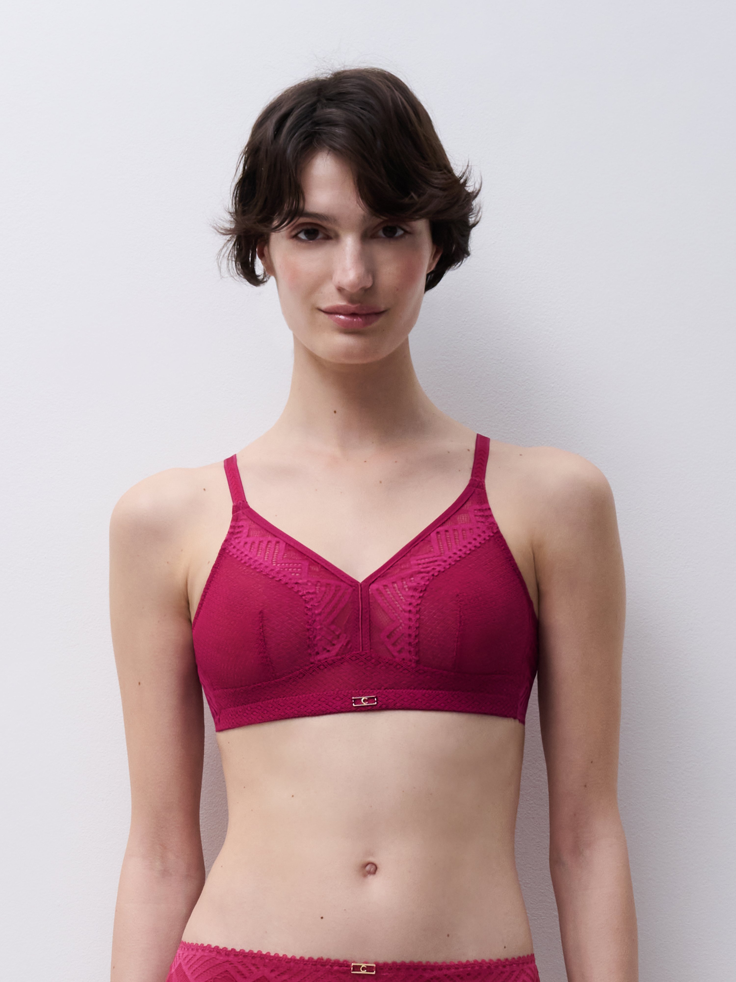 Non-wired support bra with cups CHANTELLE