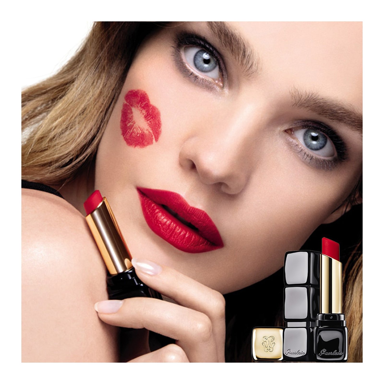 KissKiss Tender Matte - Strahlender, matter Lippenstift mit 16 Std. Pflege-Effekt GUERLAIN Tender rose