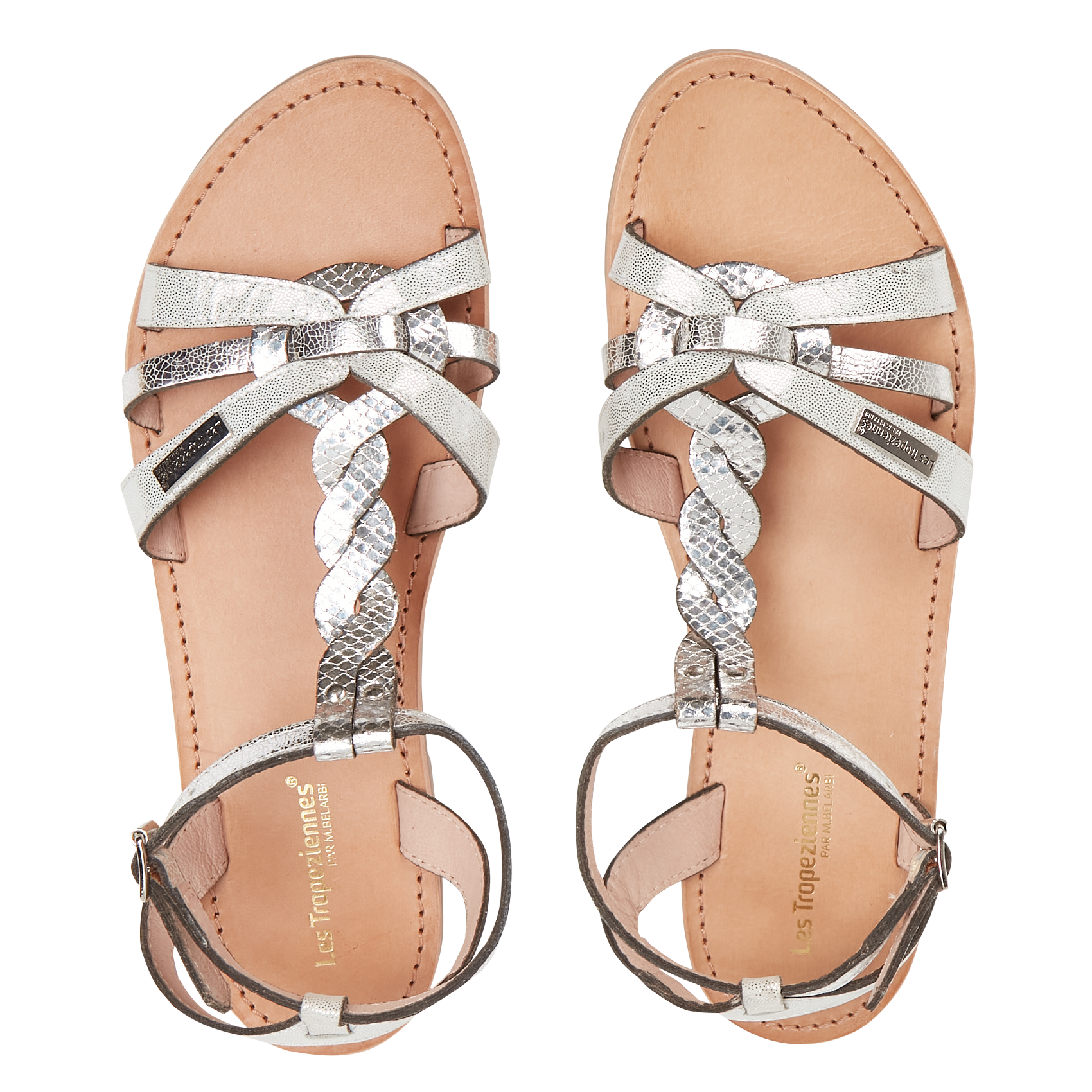 sandales tropeziennes argent