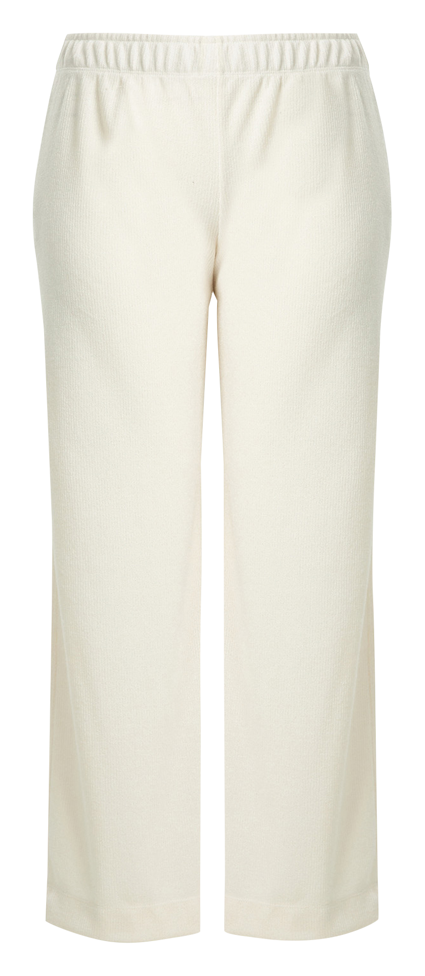 Ribbed straight pants MAT FASHION White