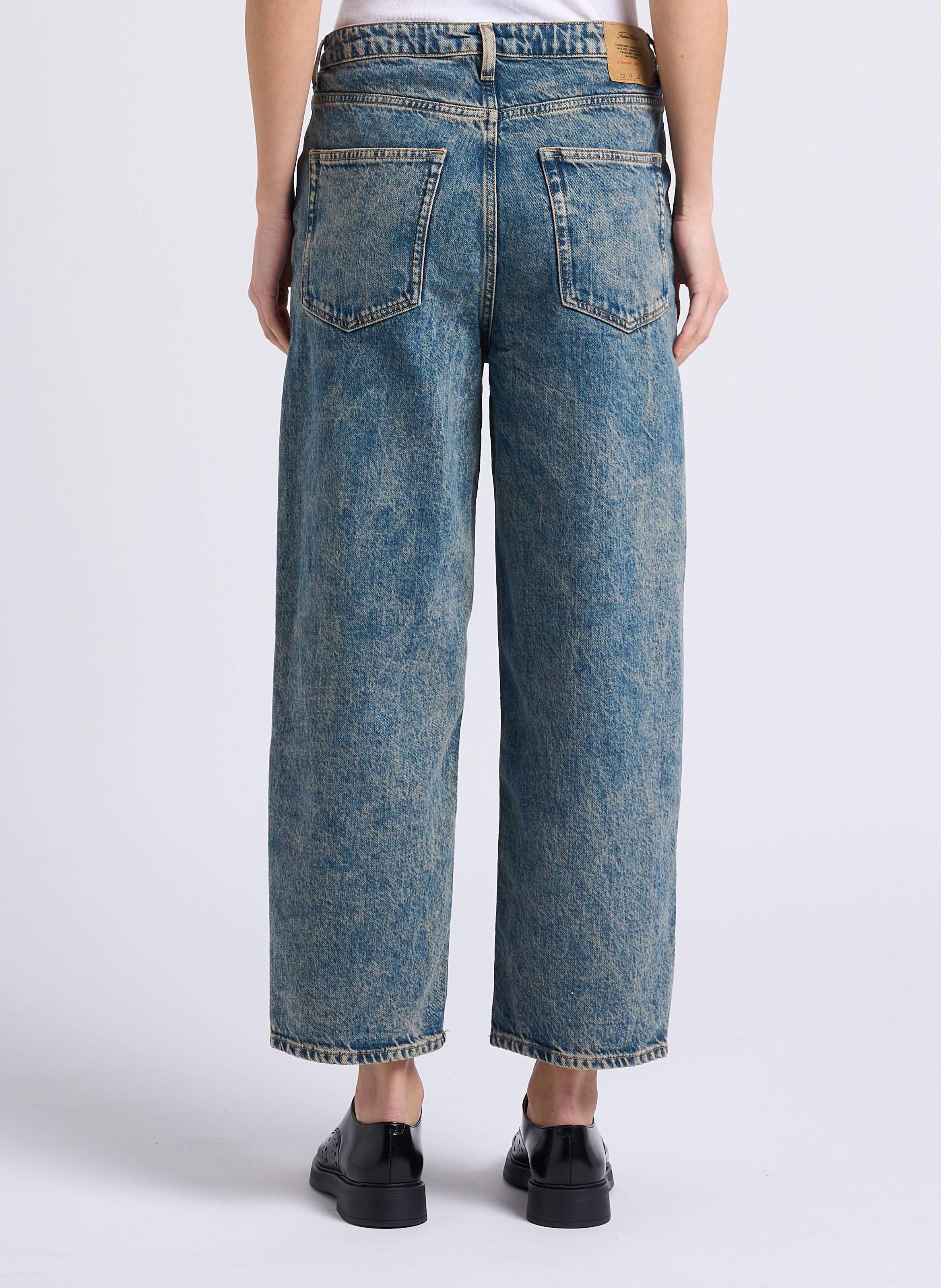 Mom-Jeans aus verwaschenem Denim AMERICAN VINTAGE Blau