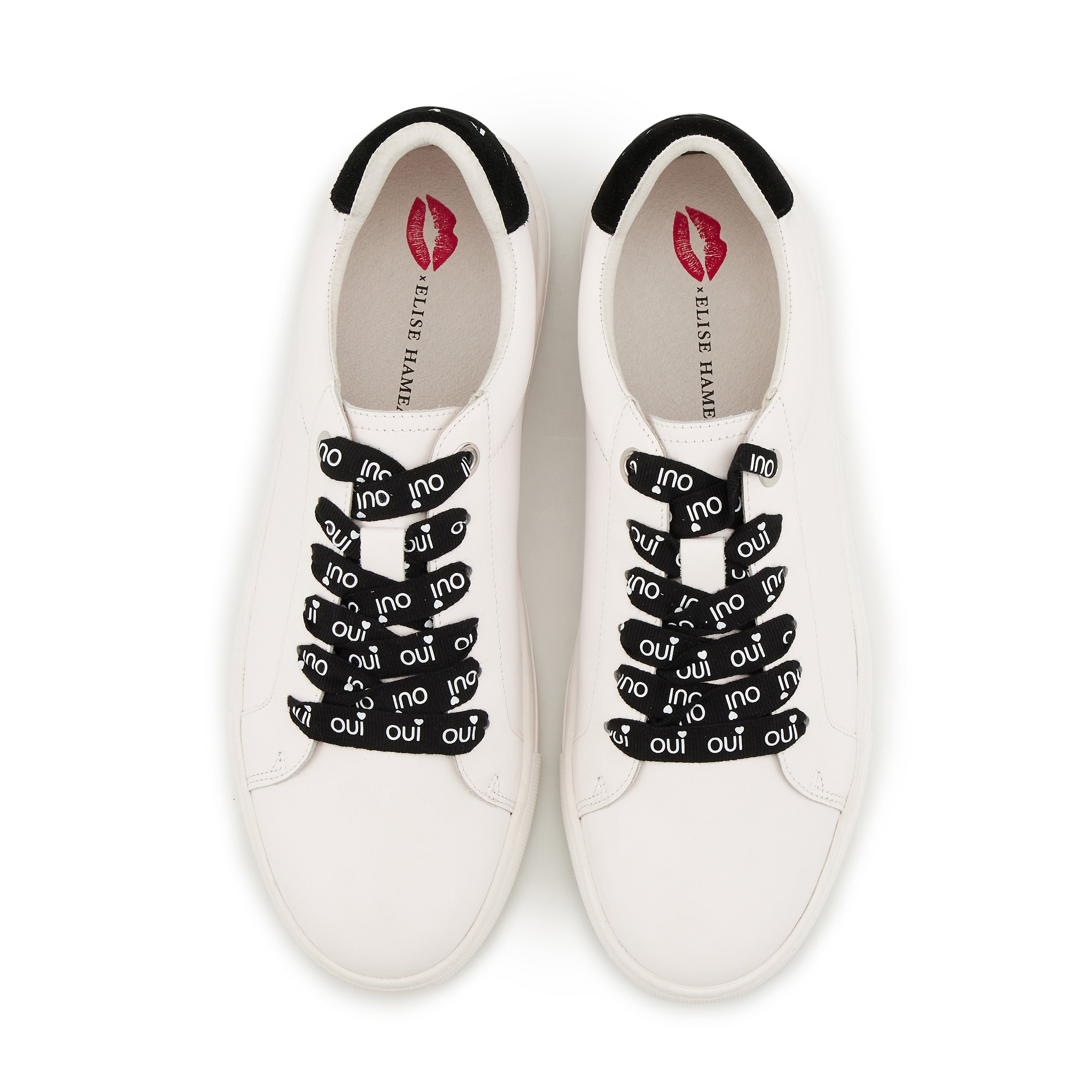 Leather sneakers BONS BAISERS PARIS White