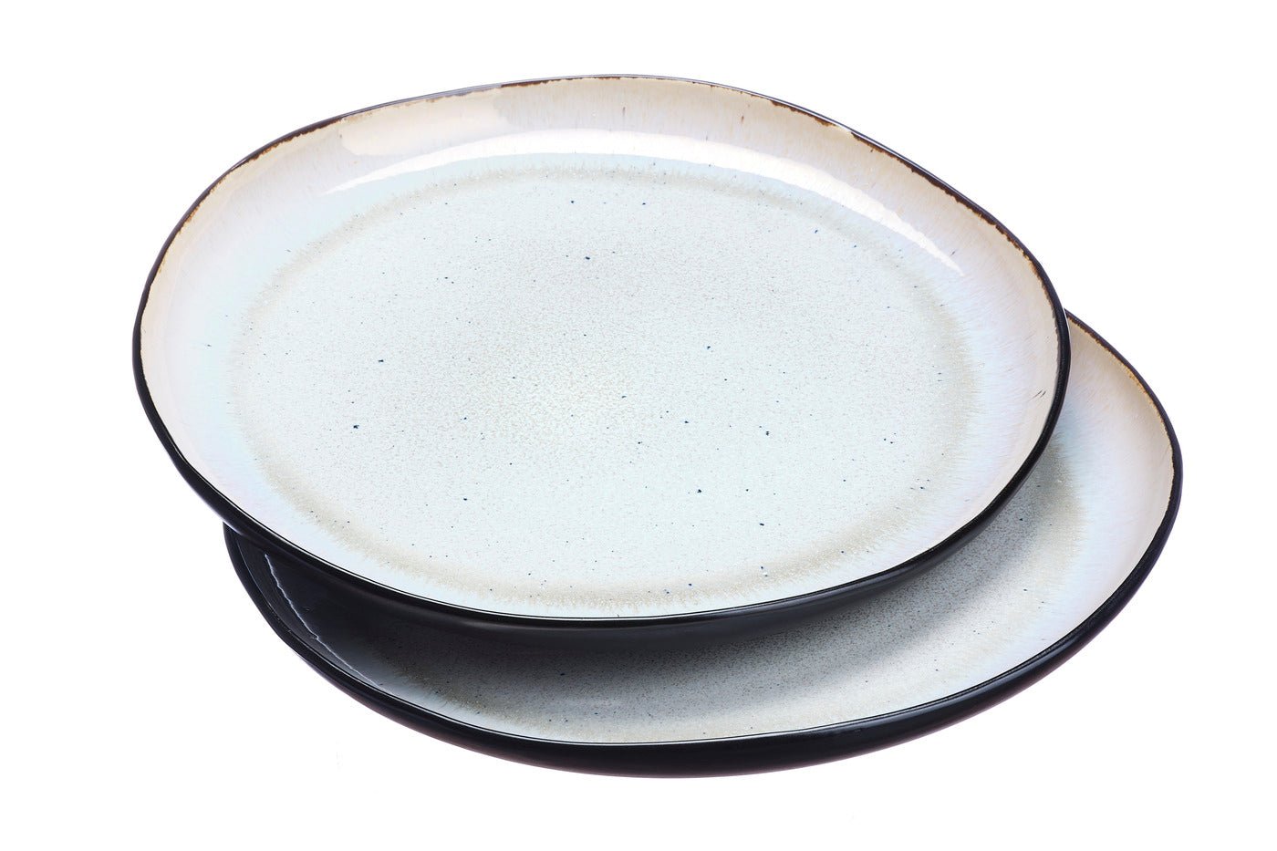 Iris serving tray ø32cm - 2 pieces - ivory white BJORN White