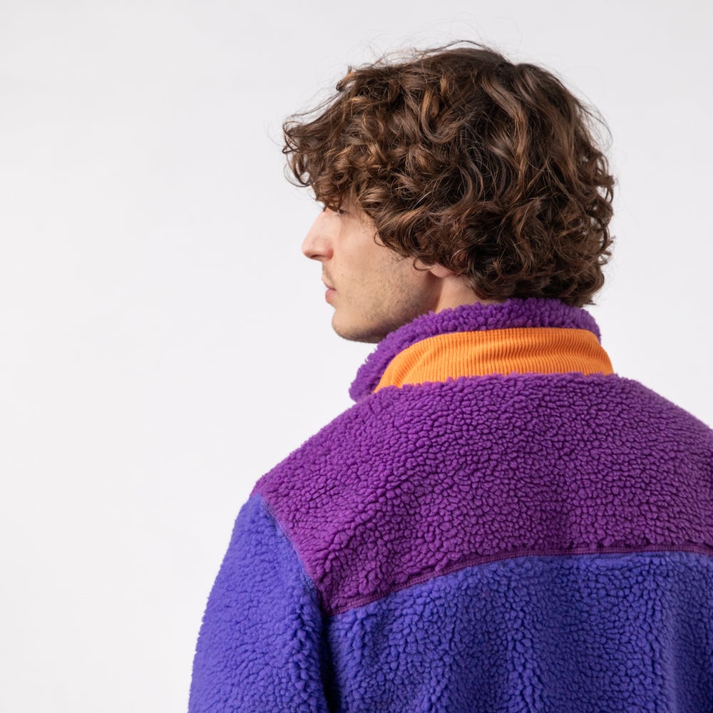 Sherpa zip-up jacket BILLYBELT Purple