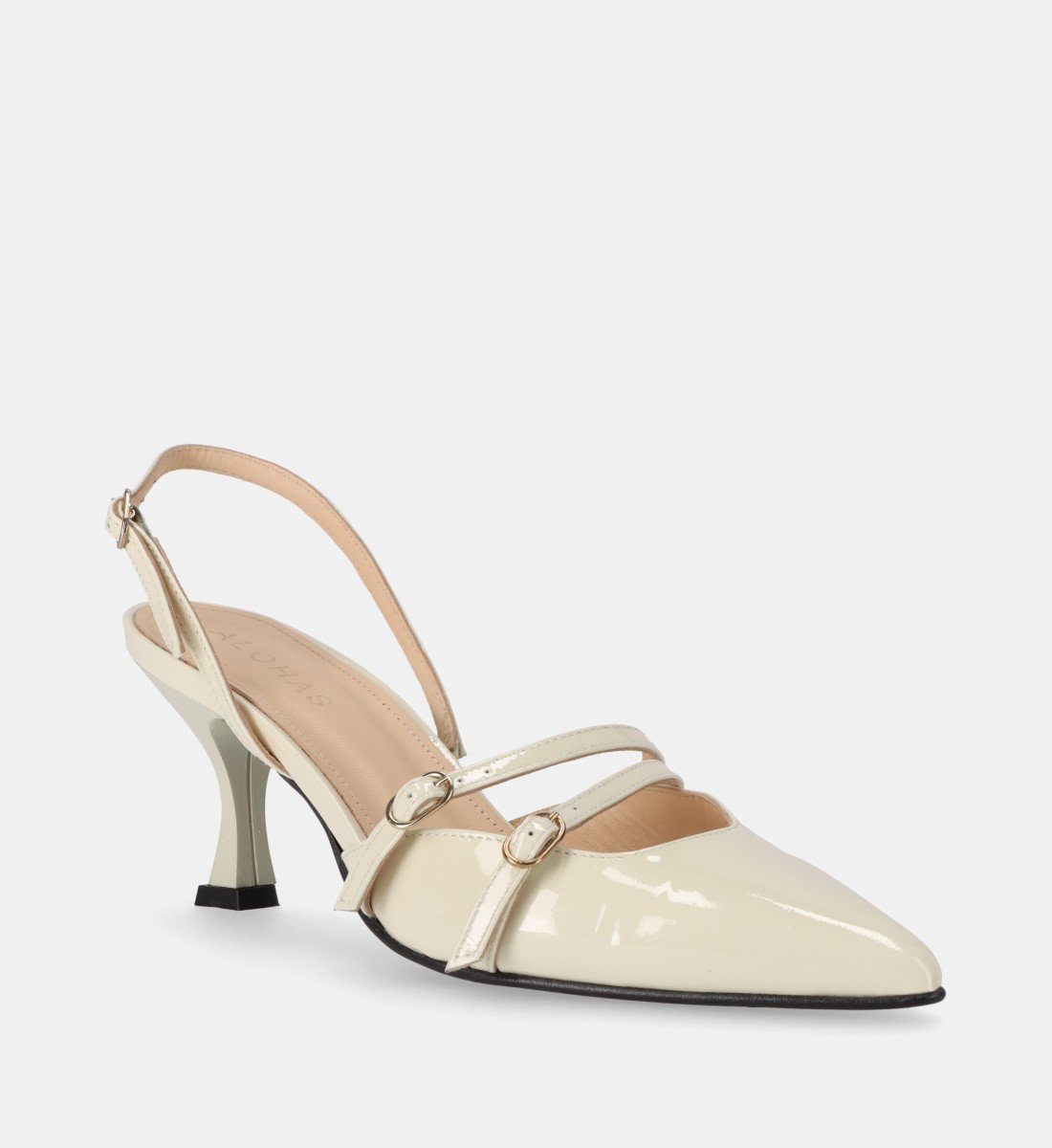 Beyou suede high heels  ALOHAS White