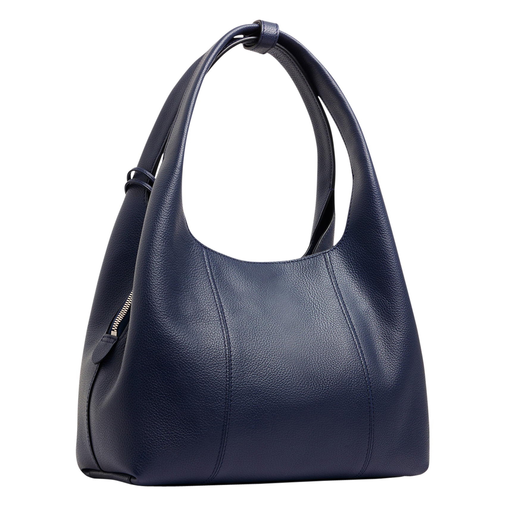 Sac porté épaule en cuir grainé LE TANNEUR Bleu