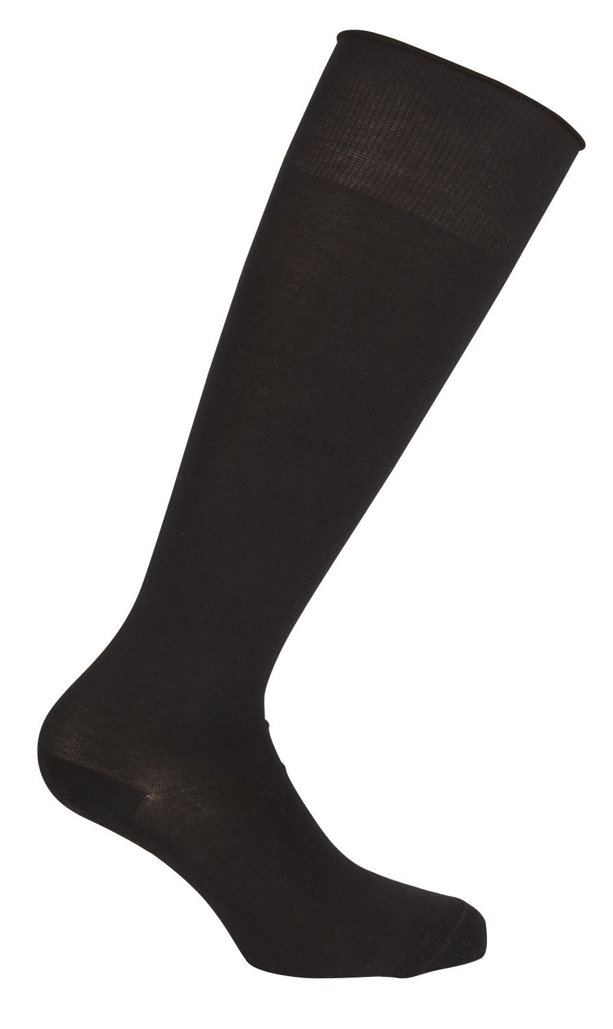 Cotton-blend velvety knee-highs BLEUFORET Black
