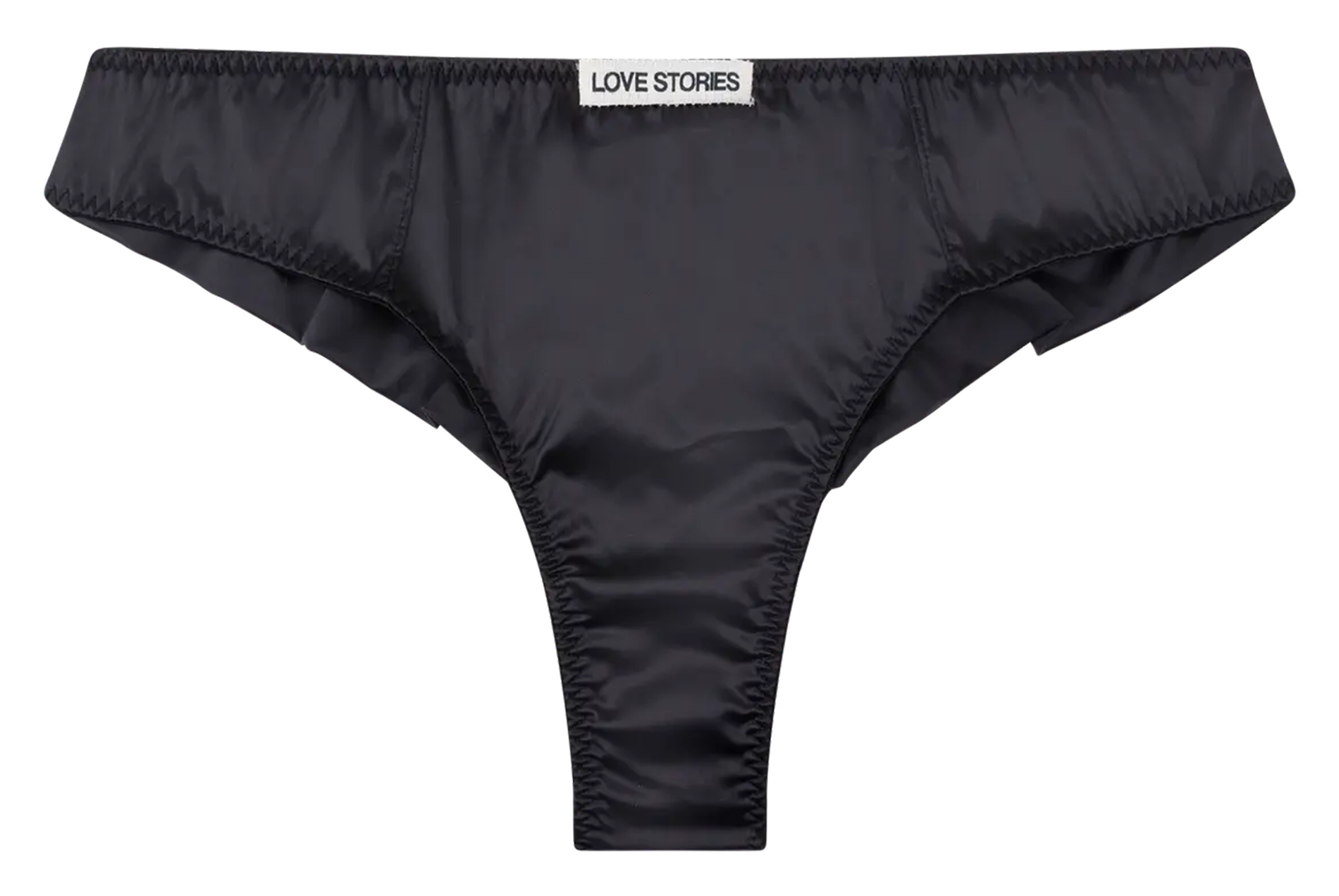 Tanga mit Logo LOVE STORIES Schwarz
