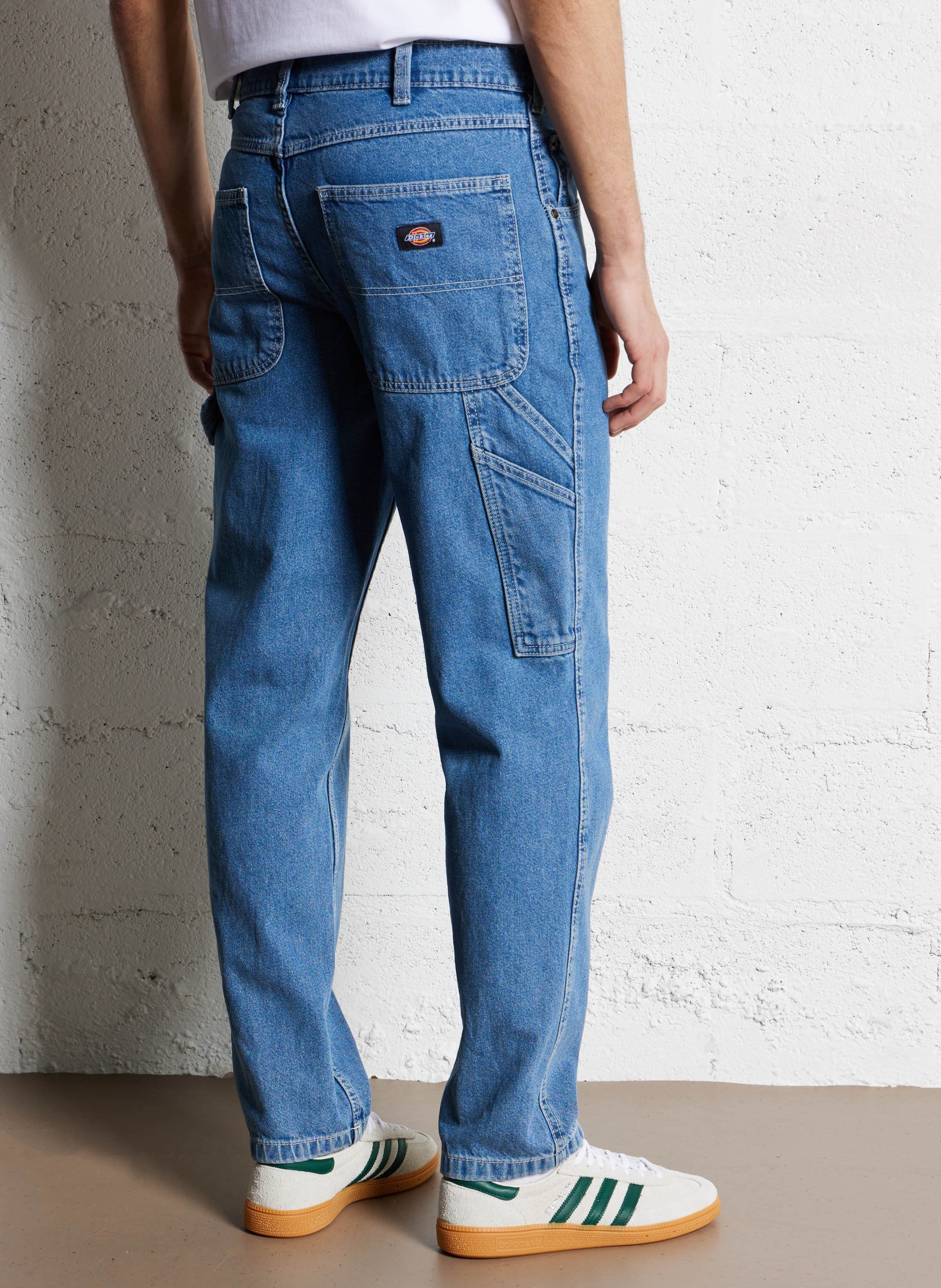 Jean droit en coton DICKIES Bleu