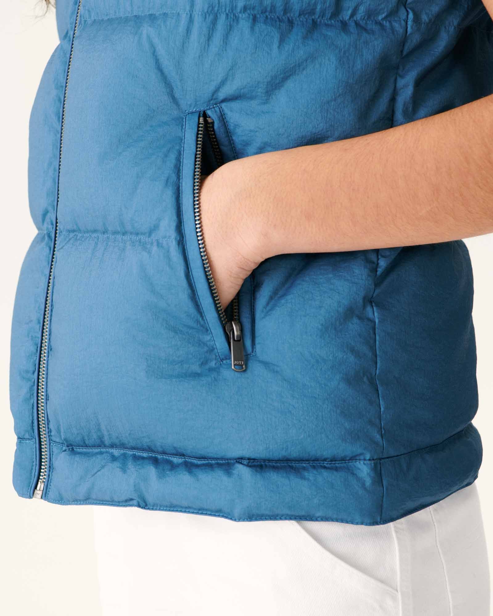 Sleeveless puffer jacket for extreme cold - Sevilla JOTT Blue