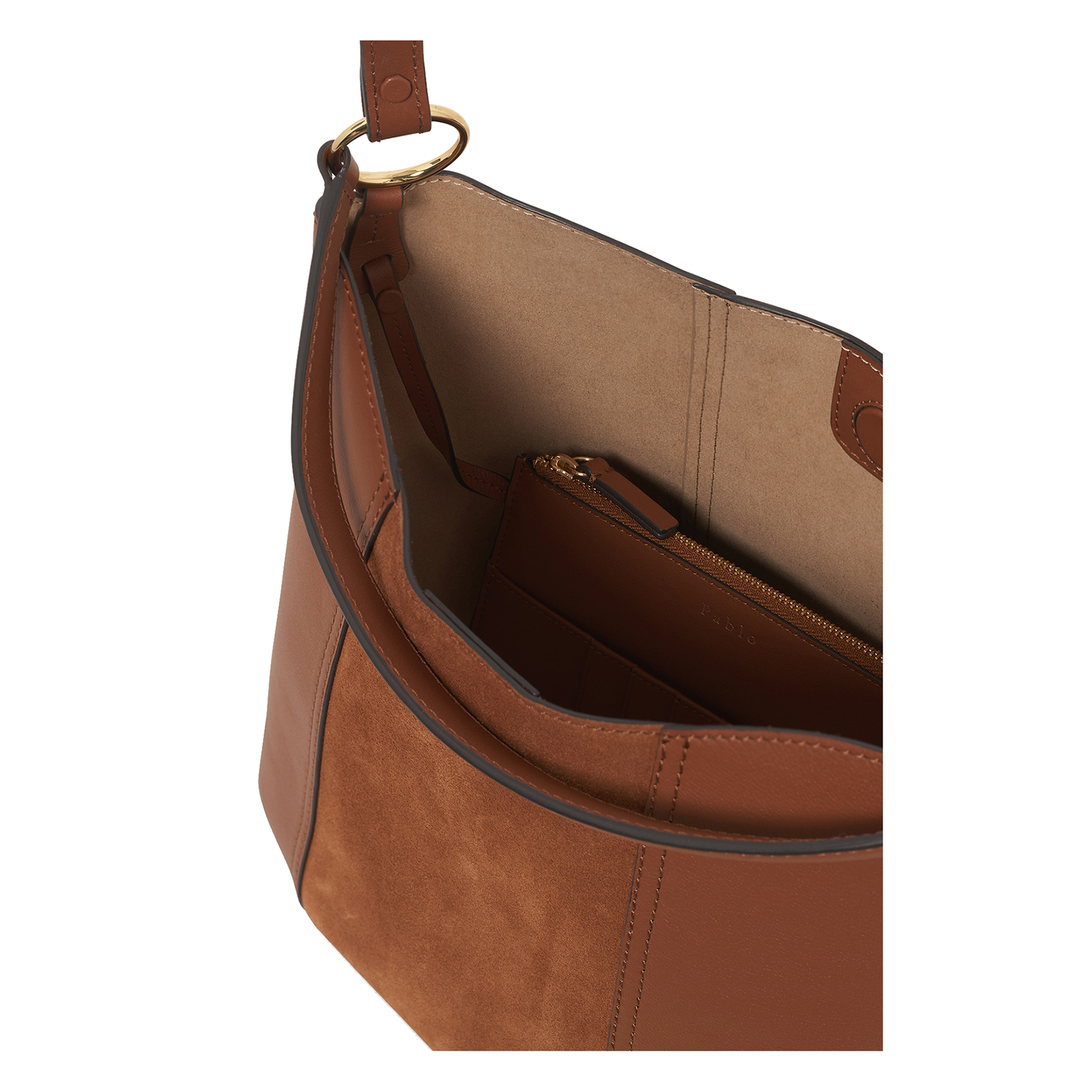 Corina leather bucket bag PABLO Brown