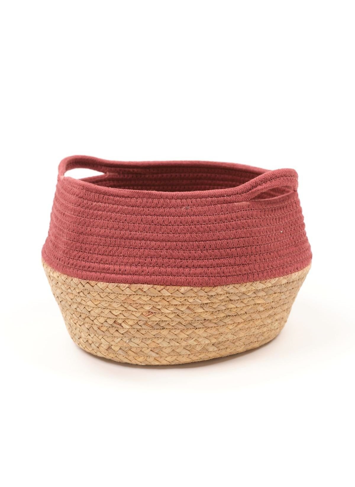 Panier rond en coton FACTORY Rouge