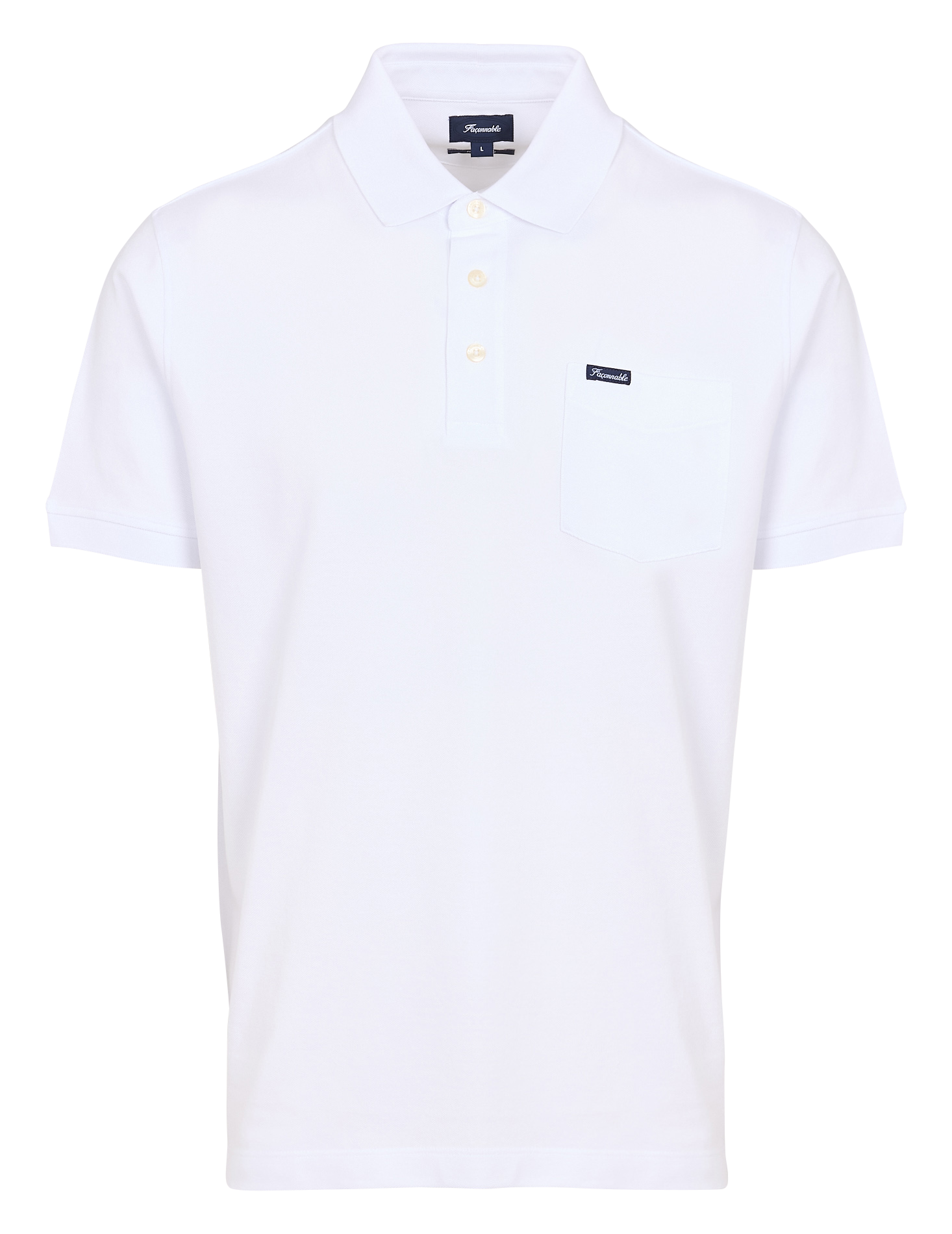 Short sleeve polo shirt FACONNABLE White