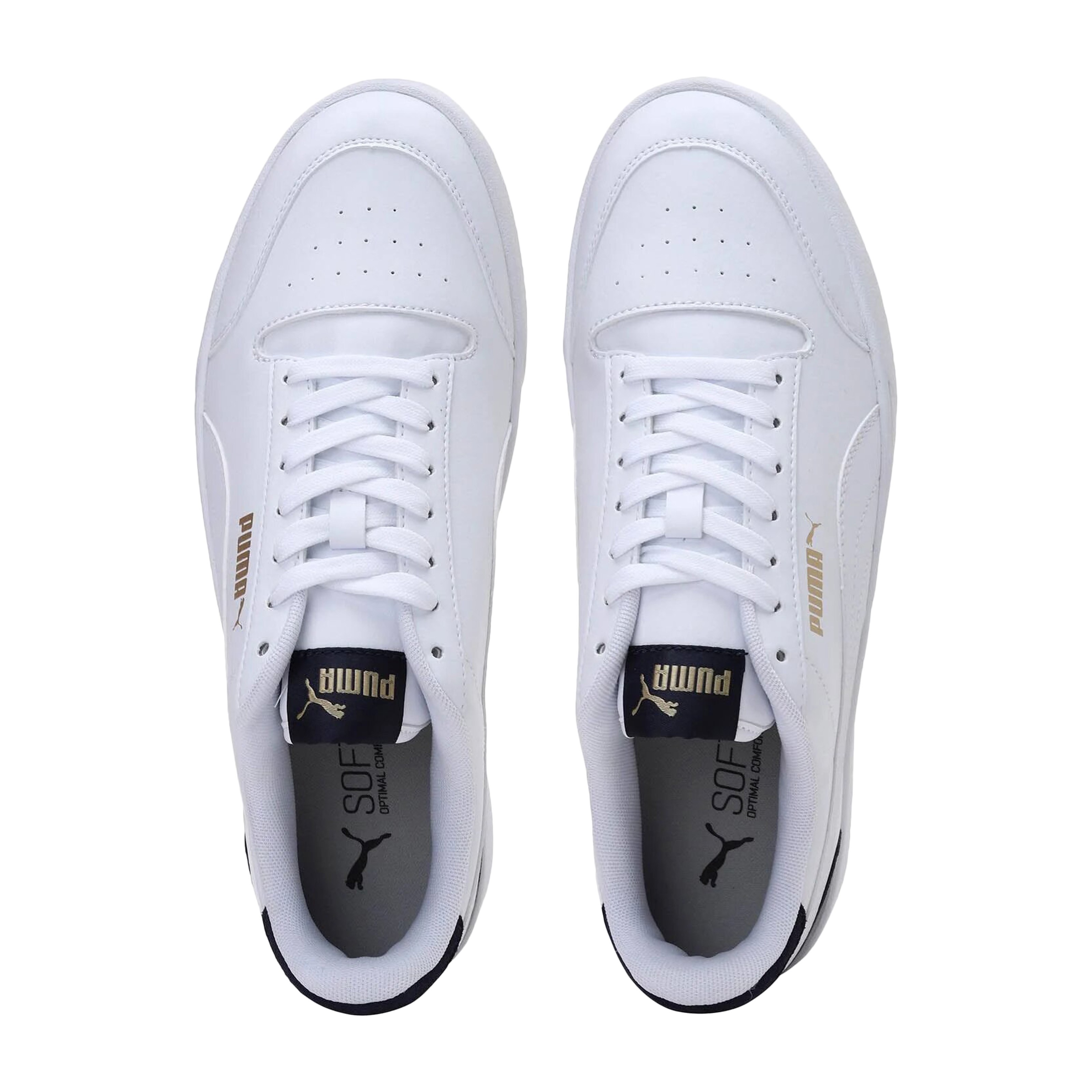Leather shuffle sneakers PUMA White