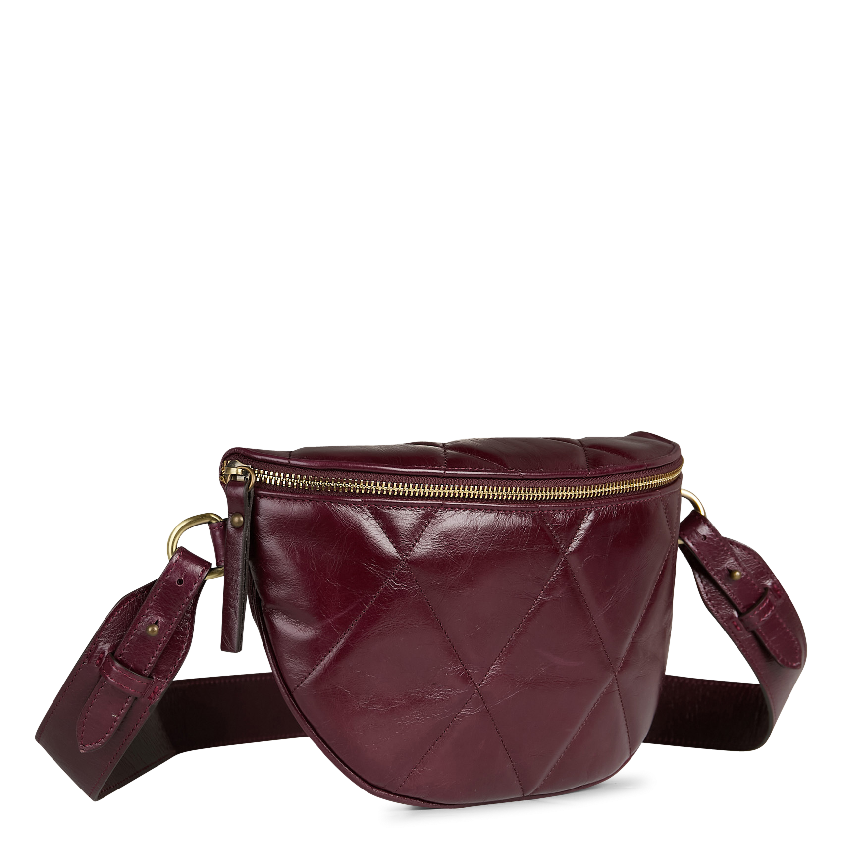 Sac banane en cuir matelassé MAISON 123 Rouge