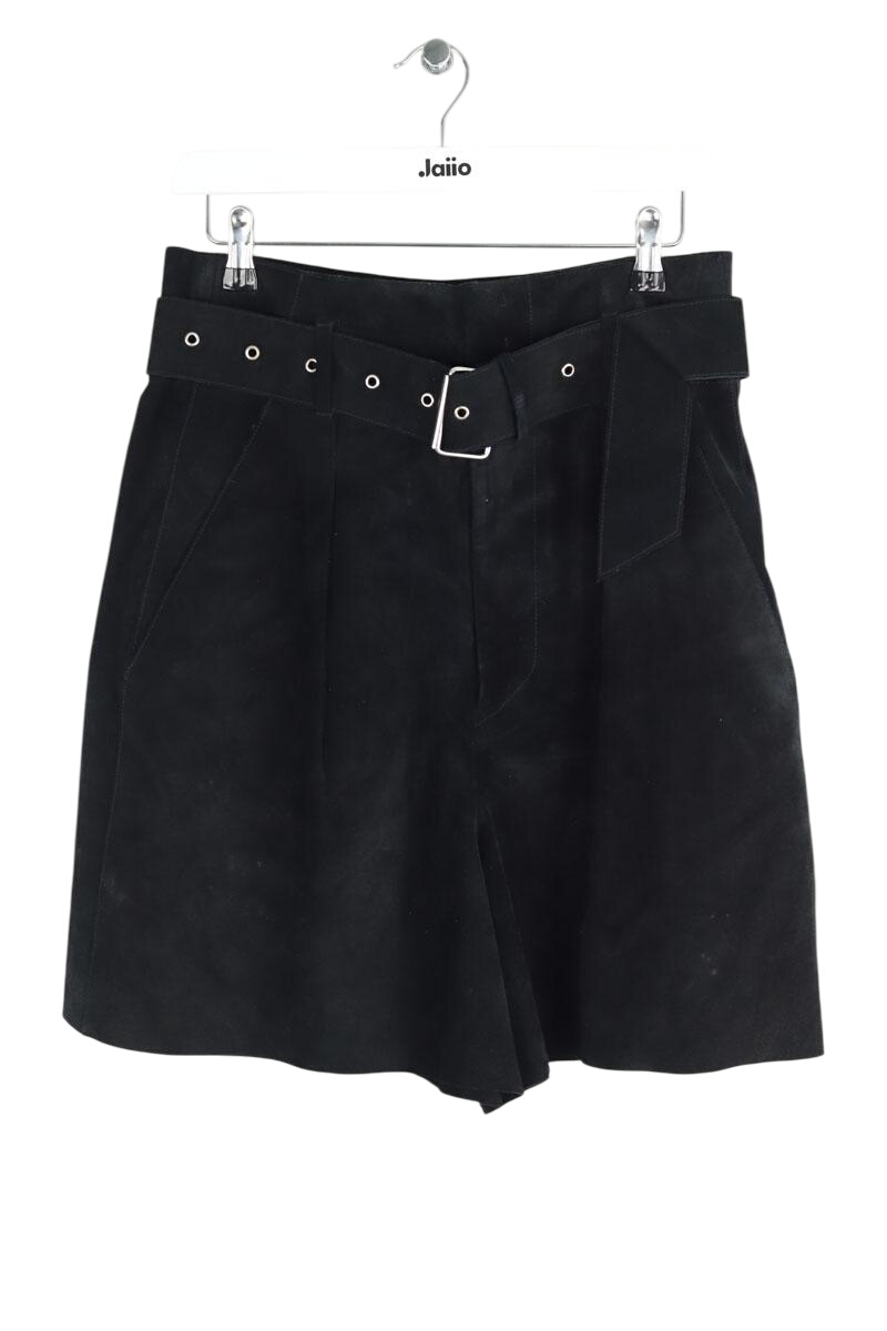 Leather Bermuda shorts ISABEL MARANT - Seconde Main Black