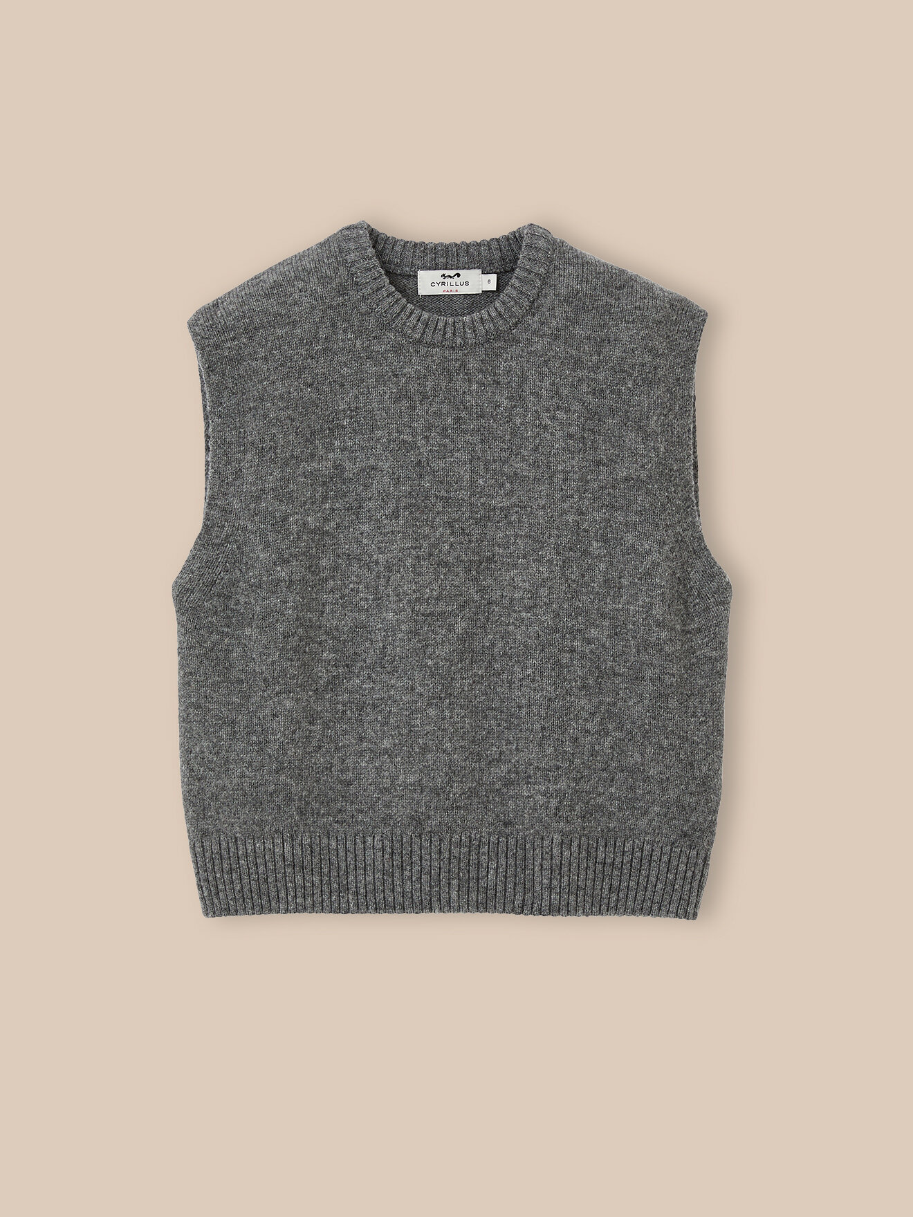 Sleeveless wool sweater CYRILLUS Blue