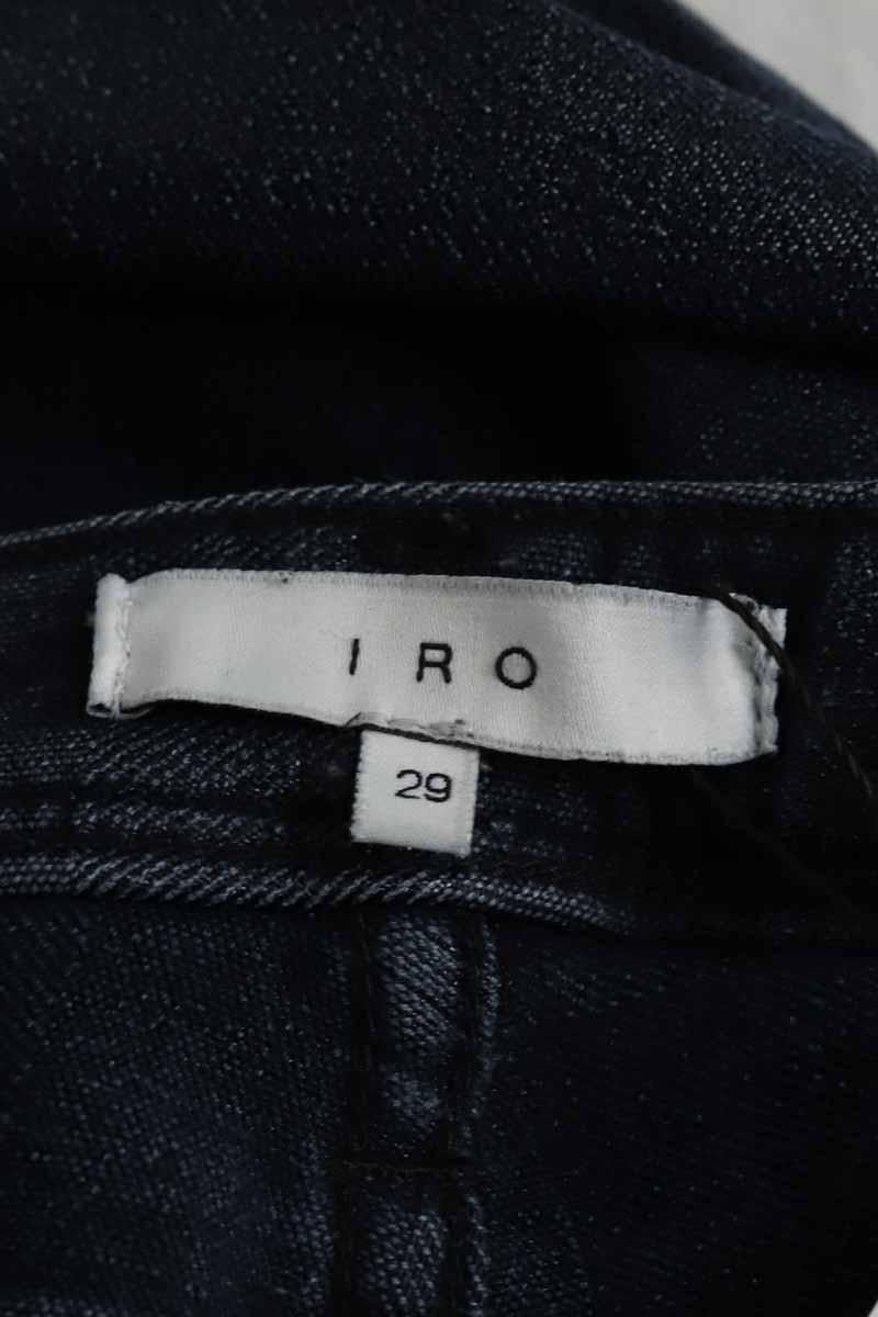 Jean slim en coton IRO - Seconde Main Bleu