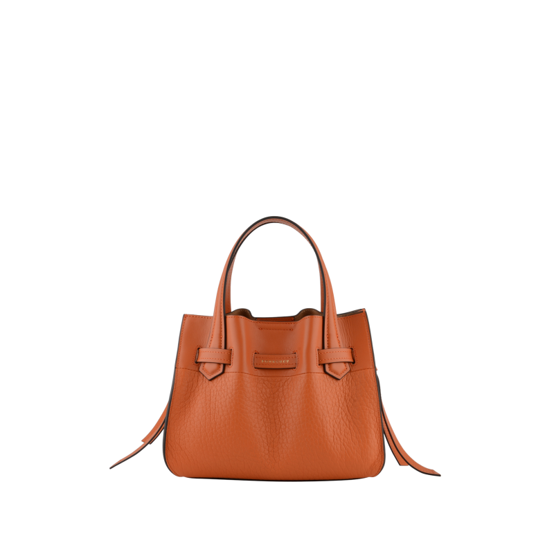 Handbag - cowhide leather POURCHET Orange