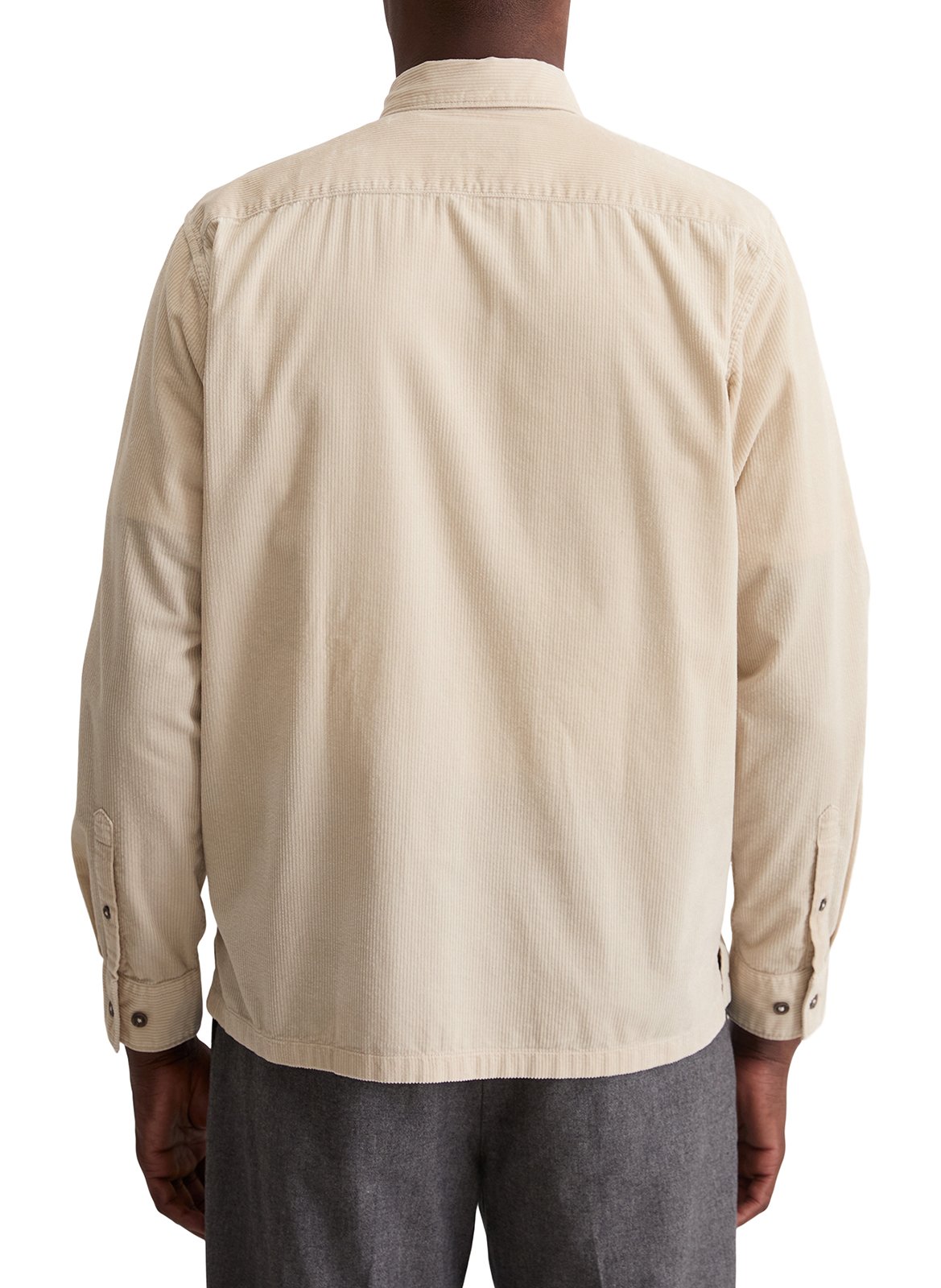 Chemise col classique en coton MARC O'POLO Beige