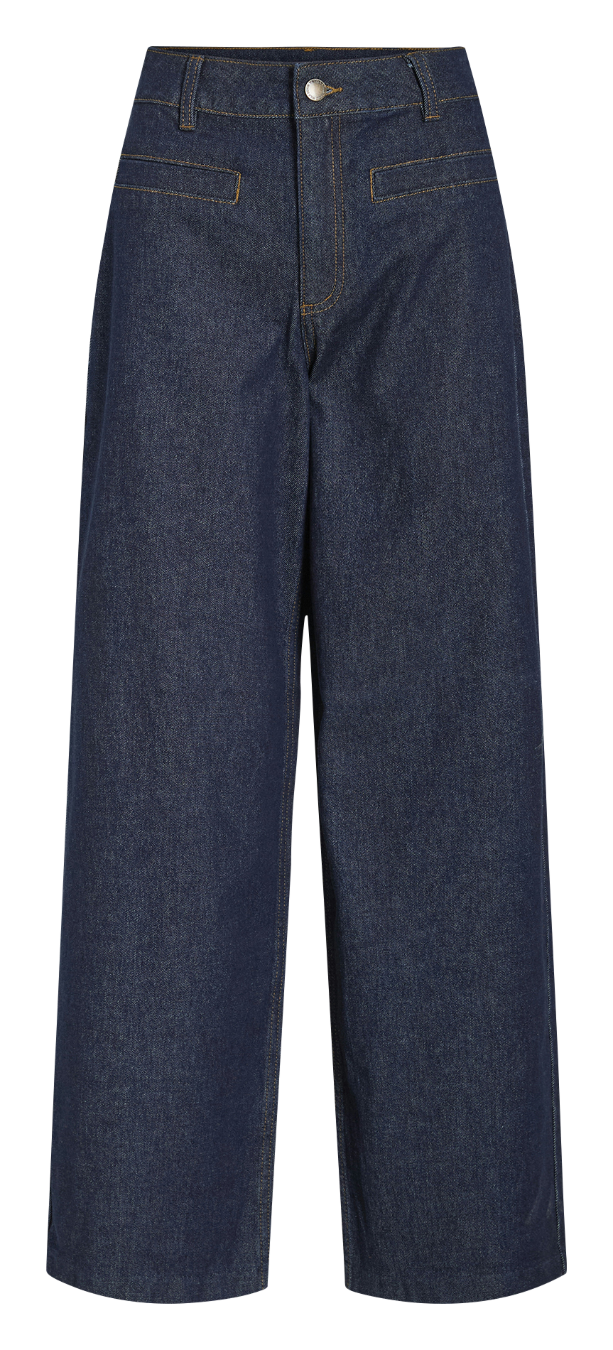 Jean large en coton mélangé VILA Bleu