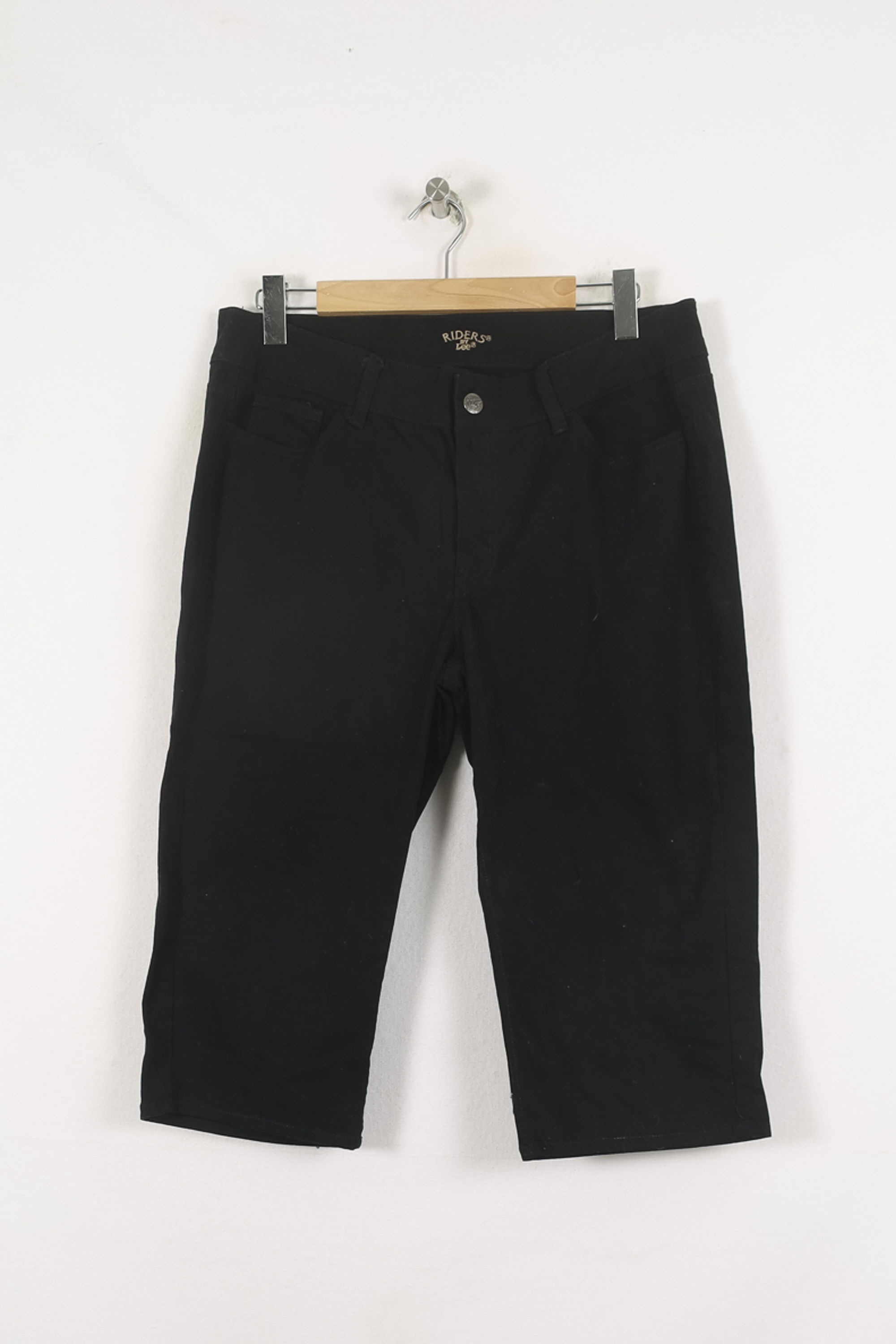 Cropped slim jeans with studs LEE - Seconde Main Black