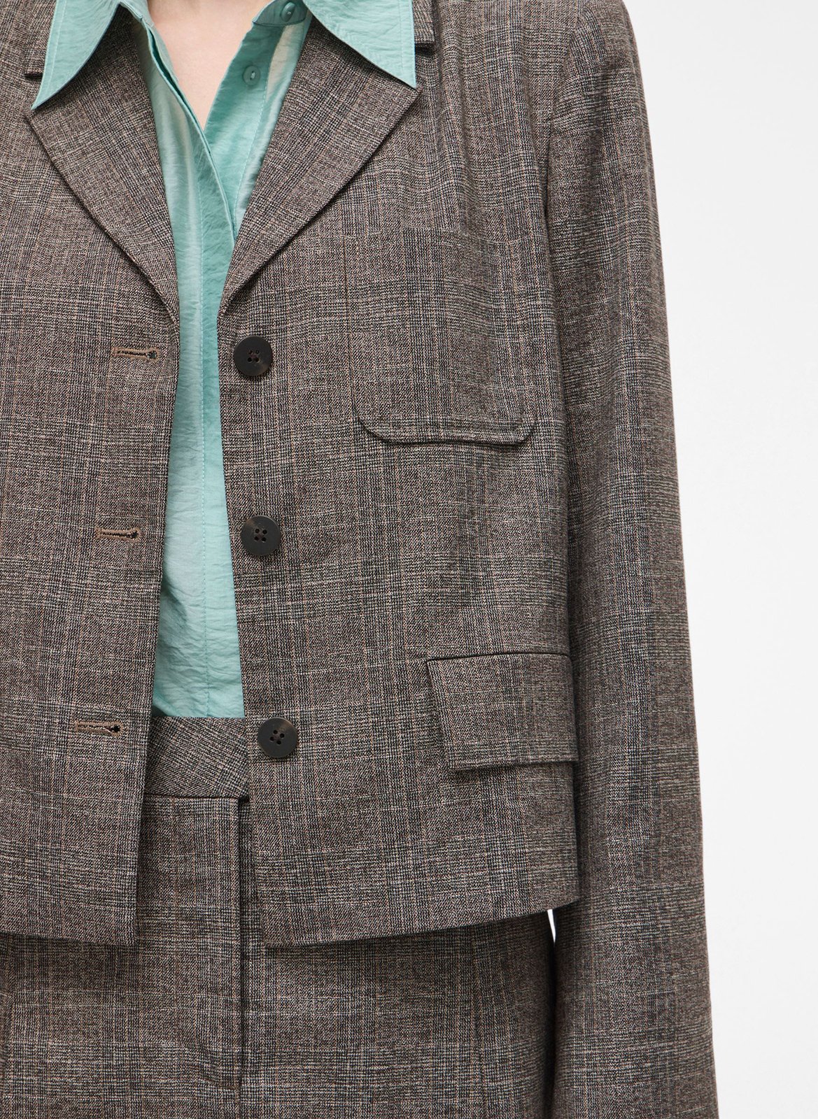 Gerade geschnittener Blazer ROUGE EDIT Braun