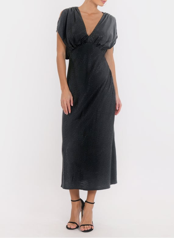 Flared v-Neck maxi dress Black Kookai - Women | Place des Tendances Flared v-Neck maxi dress Black Kookai - Women | Place des Tendances