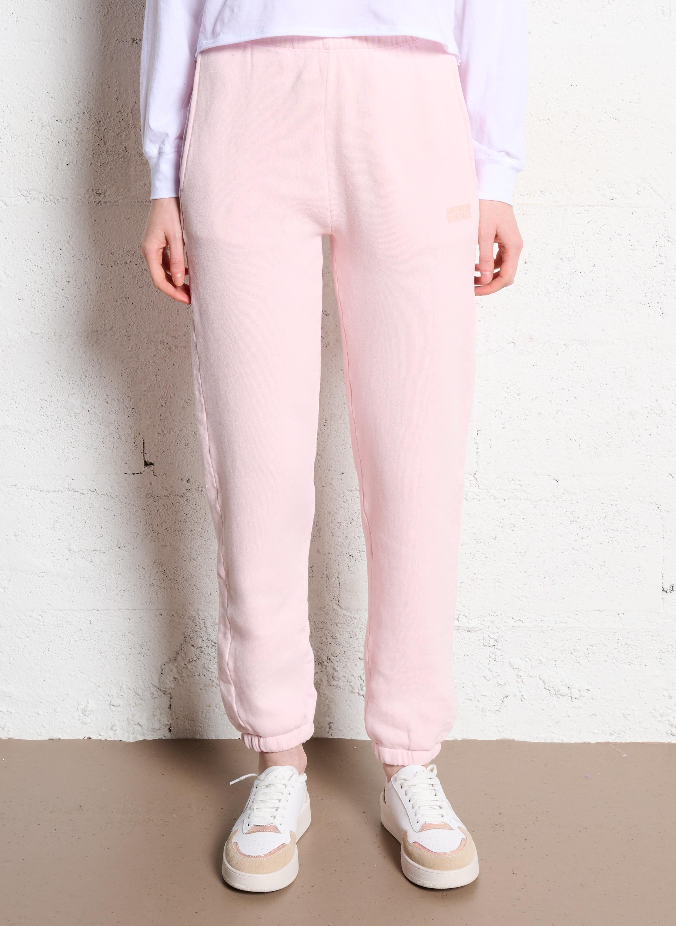 Jogging taille haute en coton mélangé AMERICAN VINTAGE