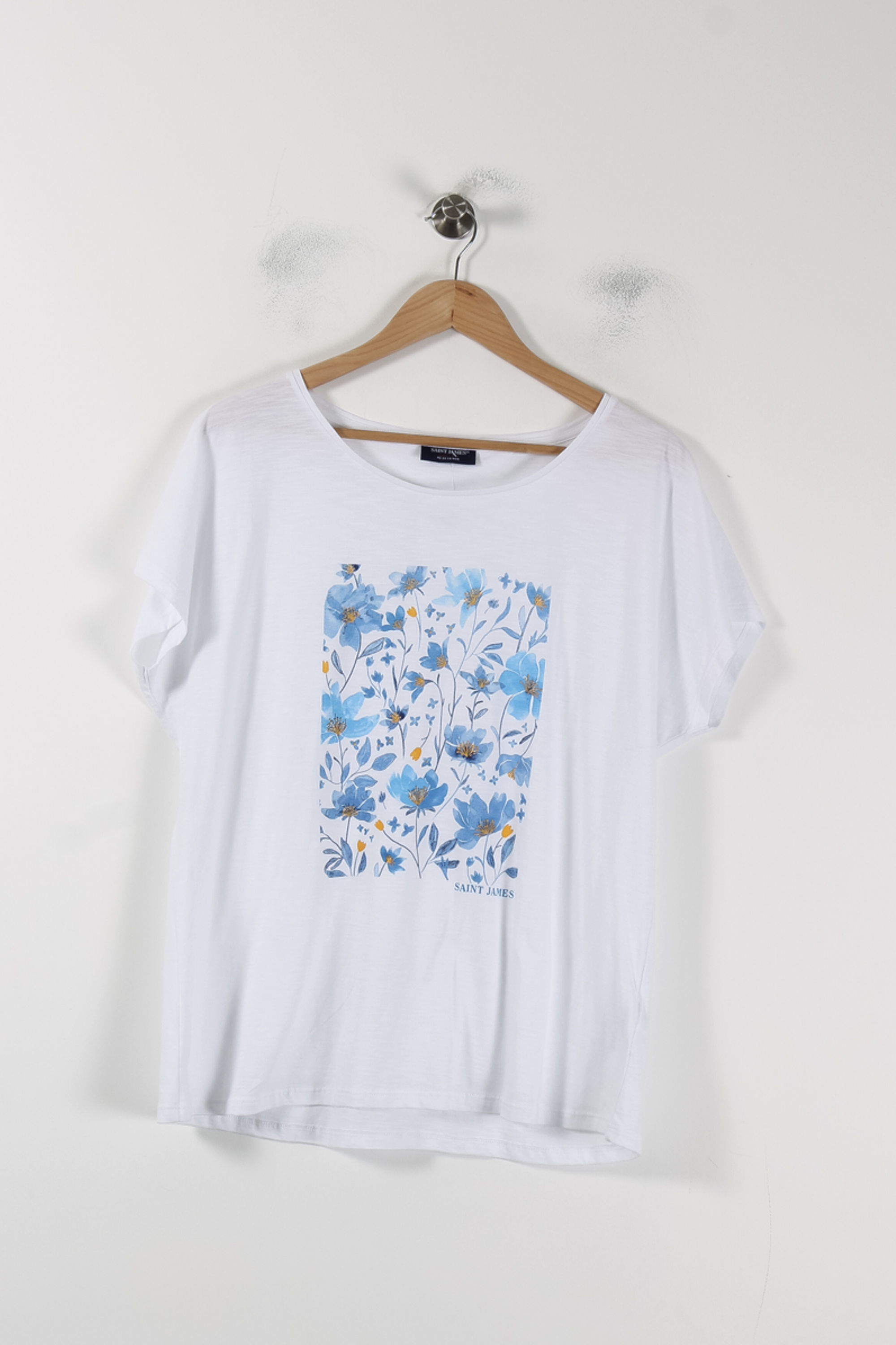 Tommy Badge T-shirt SAINT JAMES - Seconde Main White