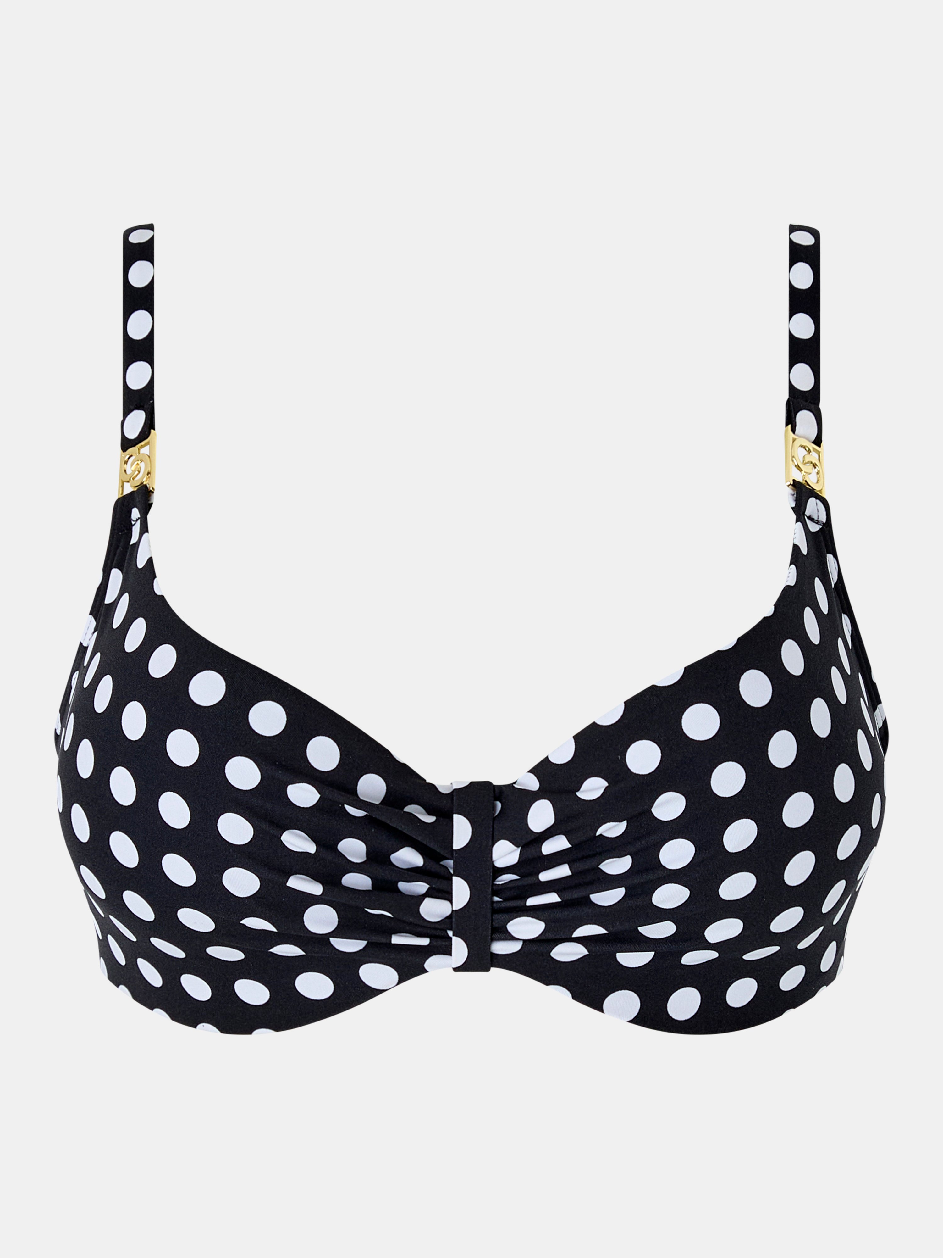 Underwired balconette bikini top CHANTELLE Black
