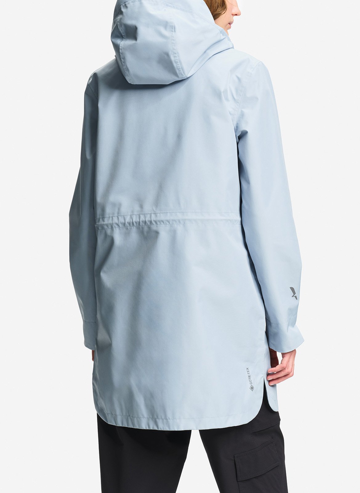 Mid-length straight hooded parka AIGLE Blue