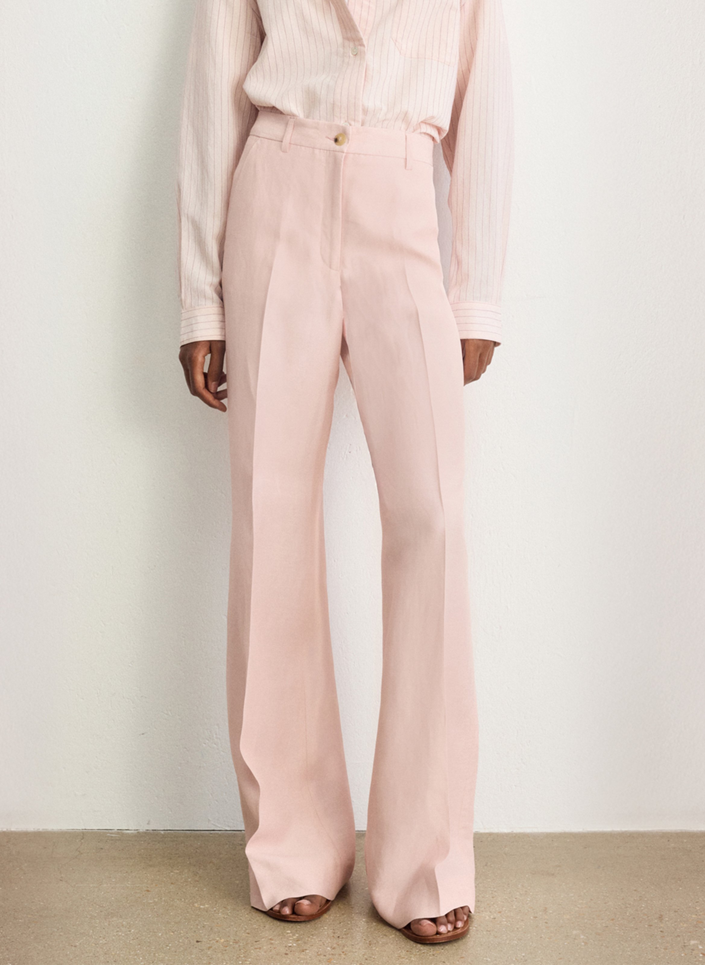 Pantalon droit taille haute PABLO Rot