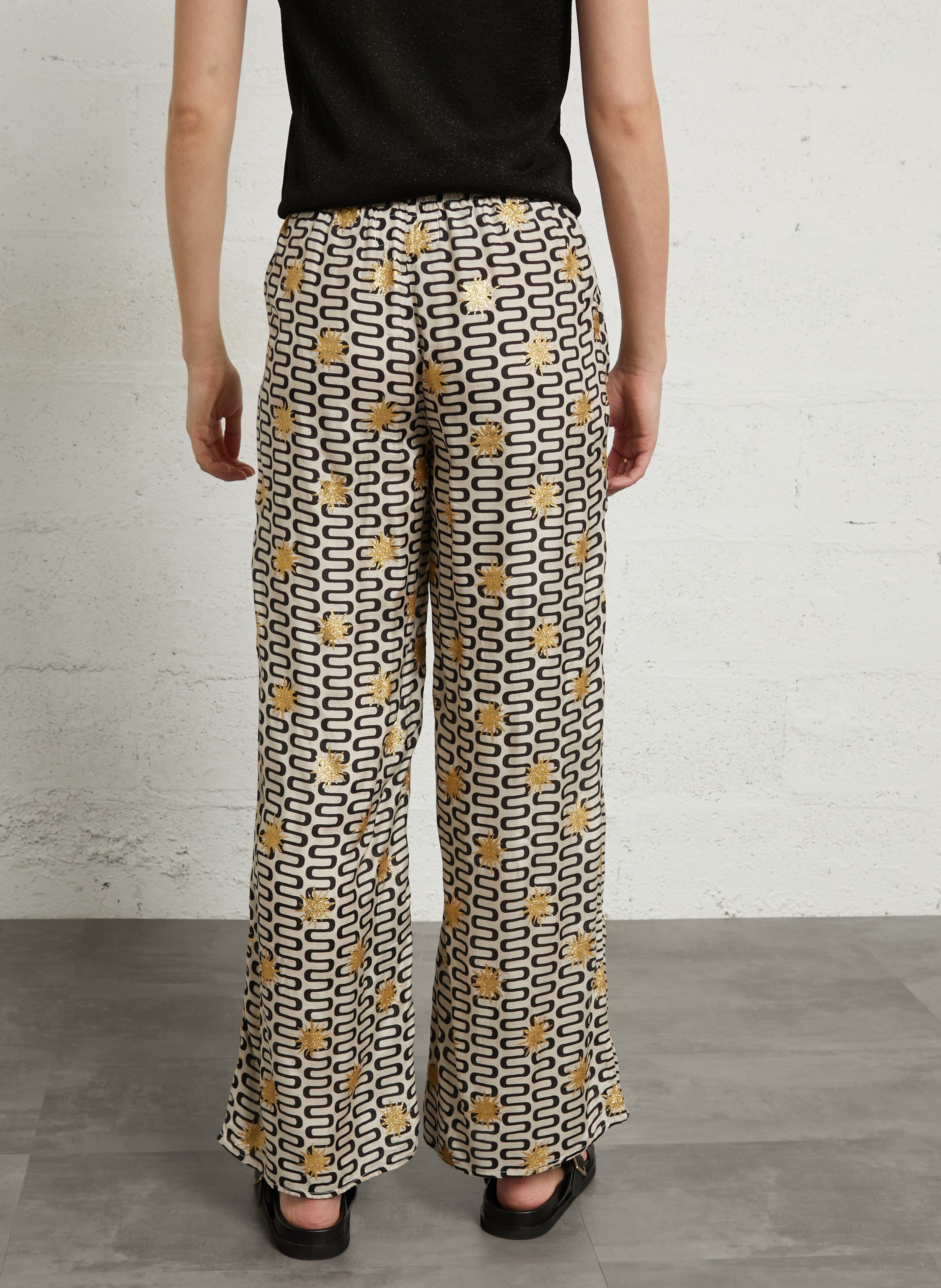 Dalida - Gerade geschnittene bedruckte Hose SUNDRESS Mehrfarbig