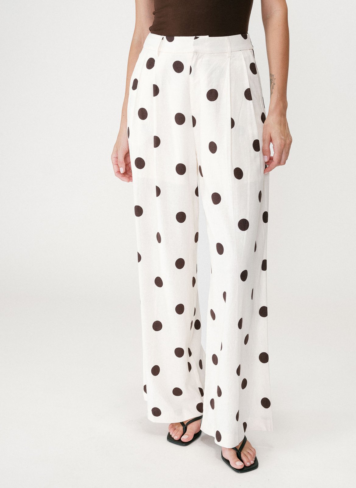 Pantalon large  GRACE ET MILA Blanc