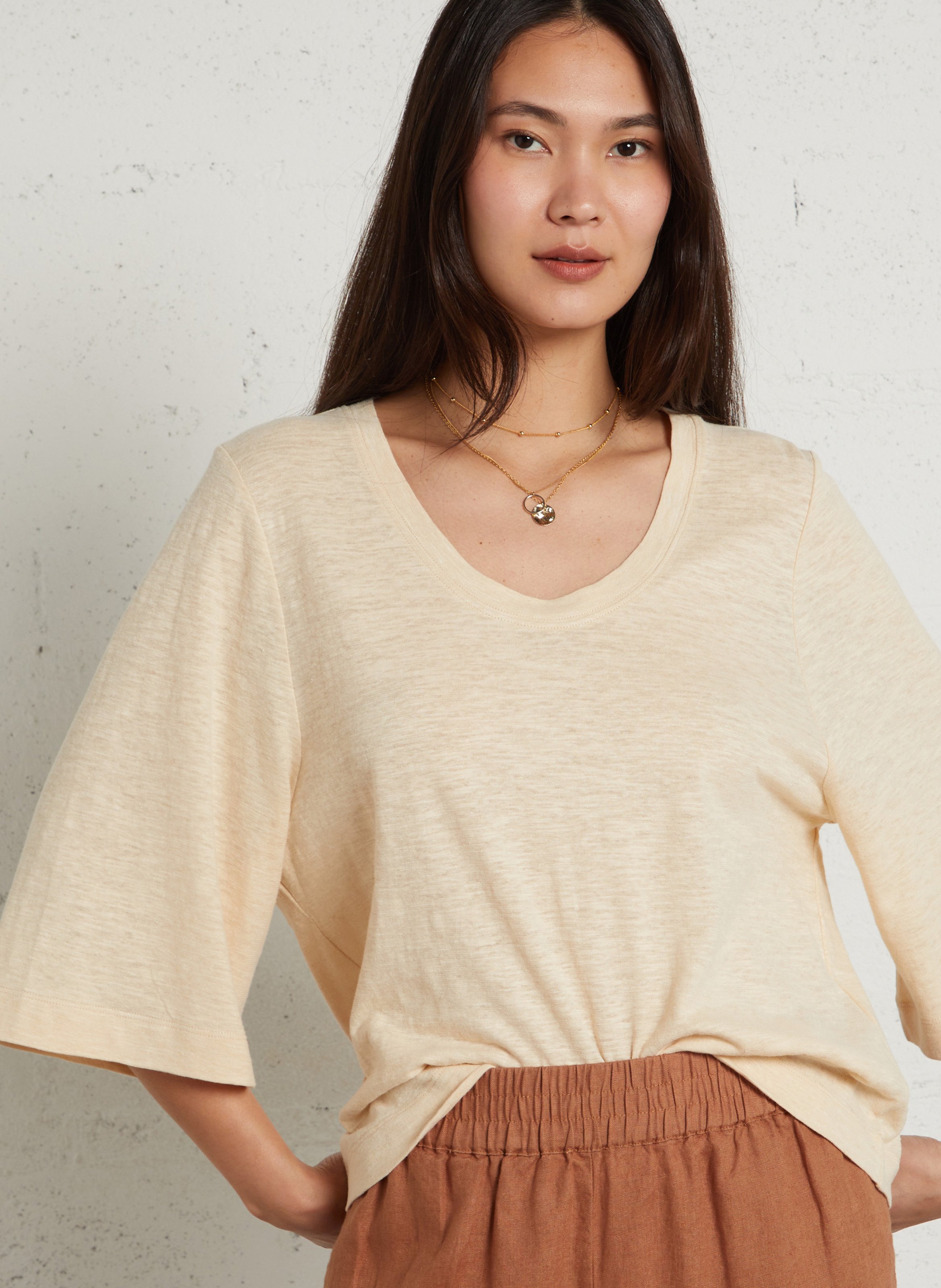 Tee-shirt col rond  MAISON 123