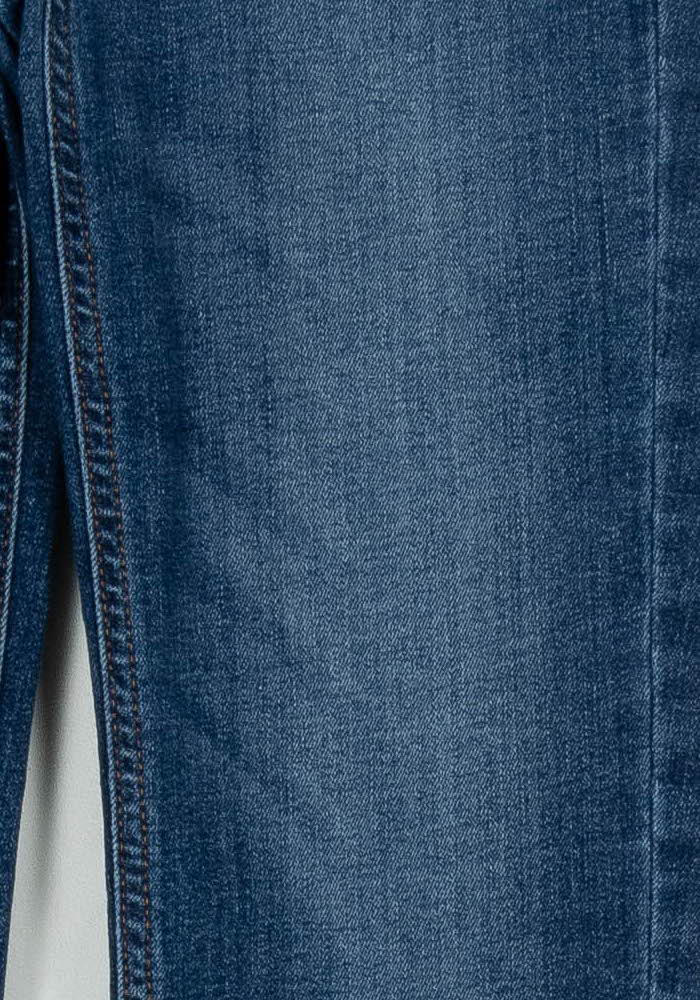 Cropped slim jeans with studs LIU JO - SECONDE MAIN Blue